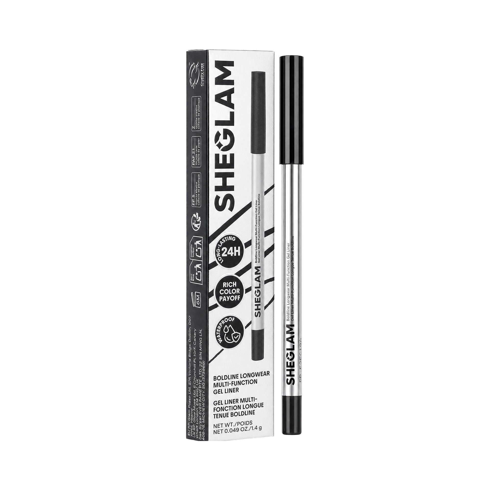 61486-Sheglam Boldline Longwear Multi-Function Gel Liner-Black +6