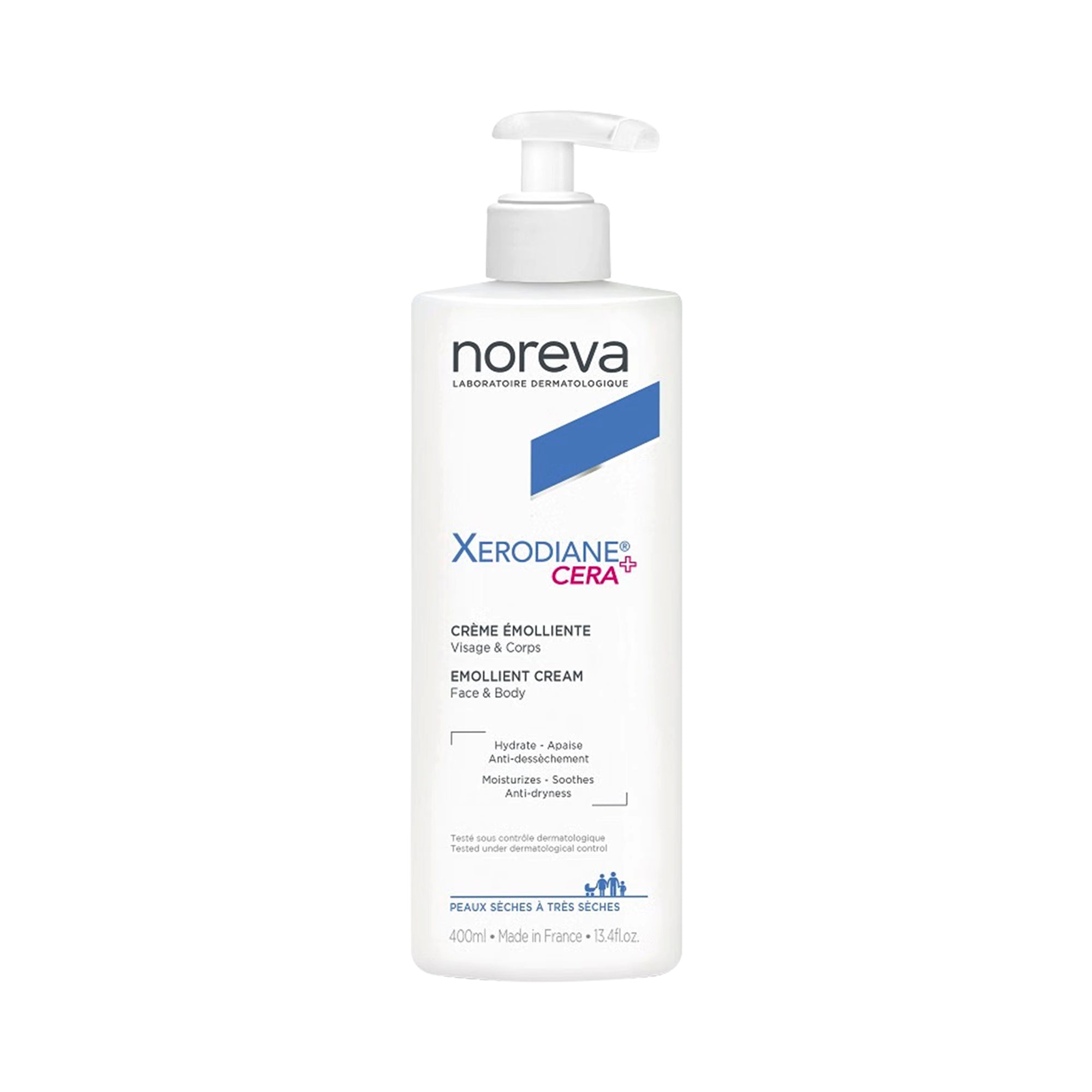61495-Noreva Xerodiane Cera+ Emollient Cream 400ml +0