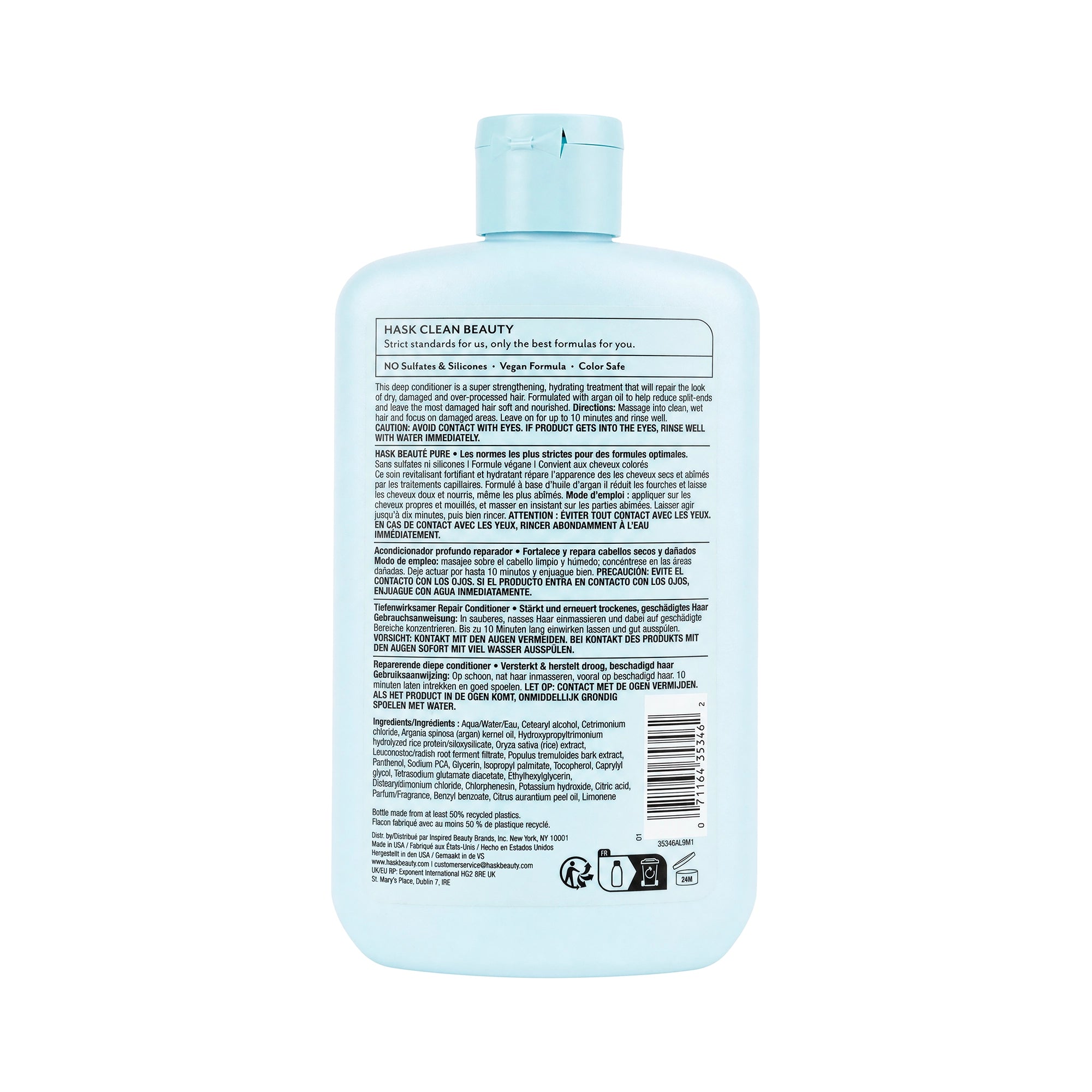 61501-Hask Argan oil Repairing Deep Conditioner 236ml +2