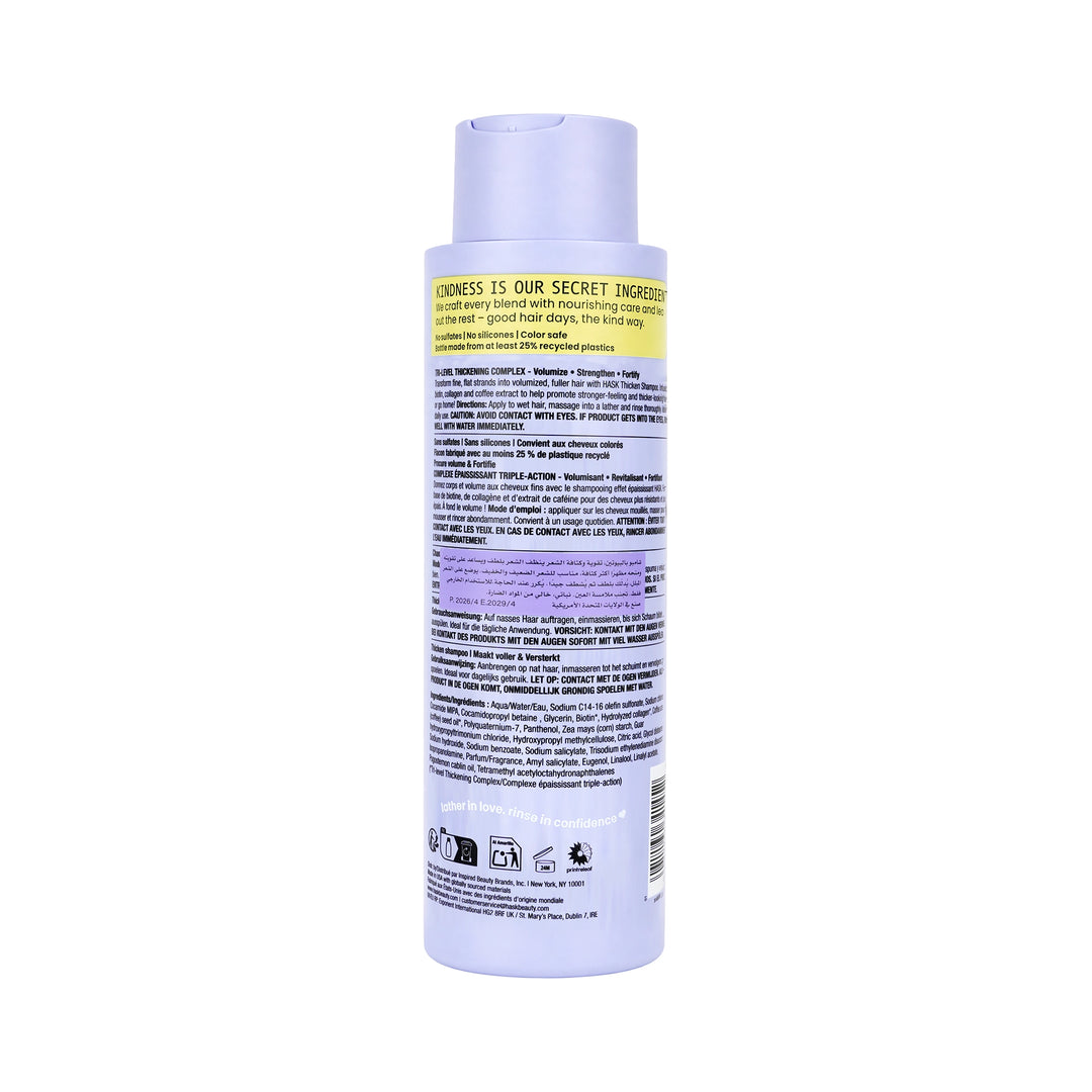 61504-Hask Thicken + Biotin &amp; Collagen Shampoo 473ml +1