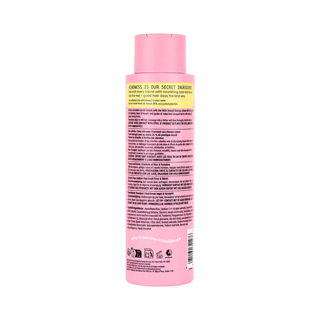 61507-Hask Smooth + Keratin &amp; Jojoba Oil Shampoo 473ml +2