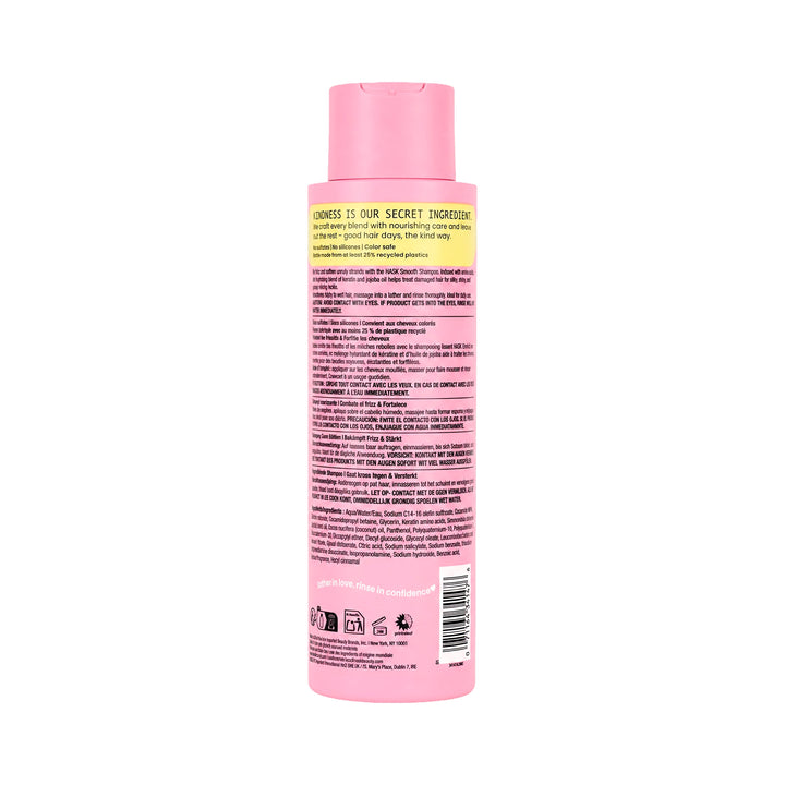 61507-Hask Smooth + Keratin &amp; Jojoba Oil Shampoo 473ml +1