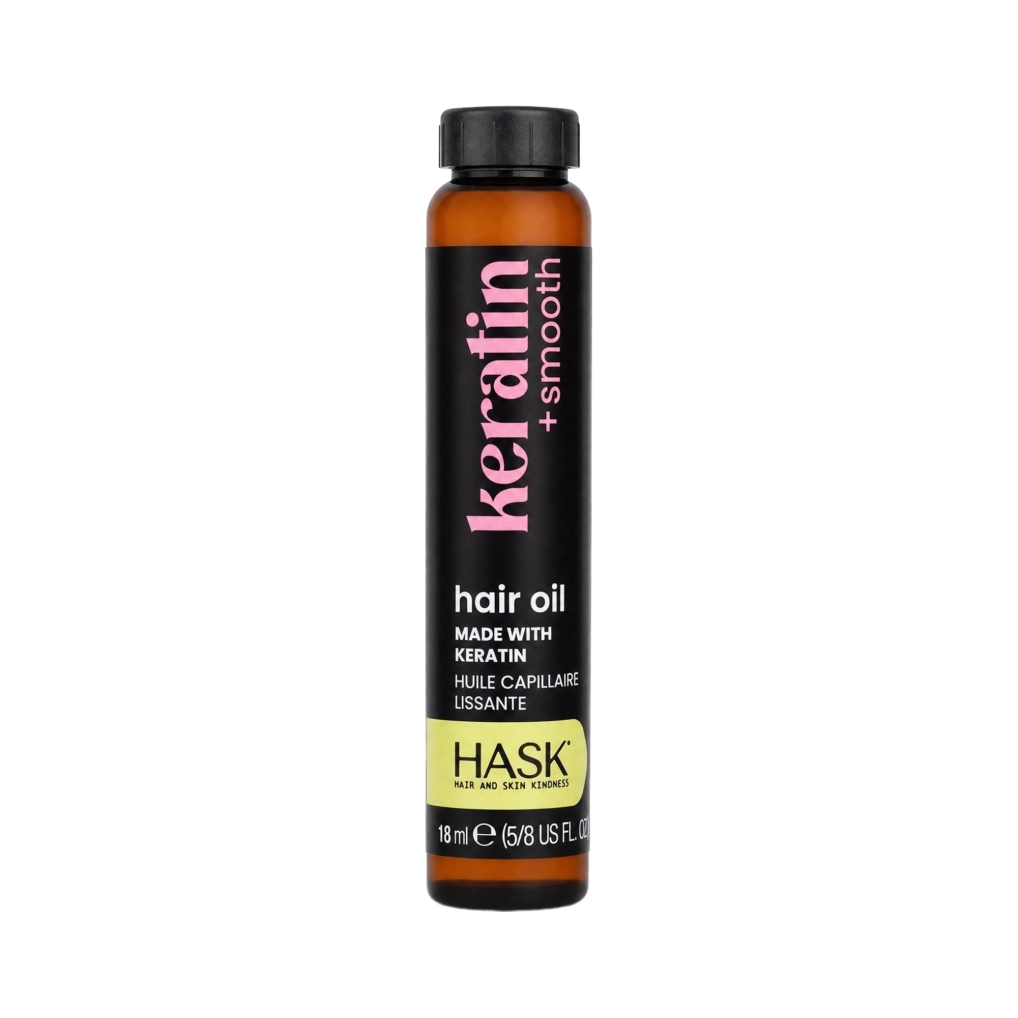 61510-Hask Keratin + Smooth Hair Oil Vial 18ml