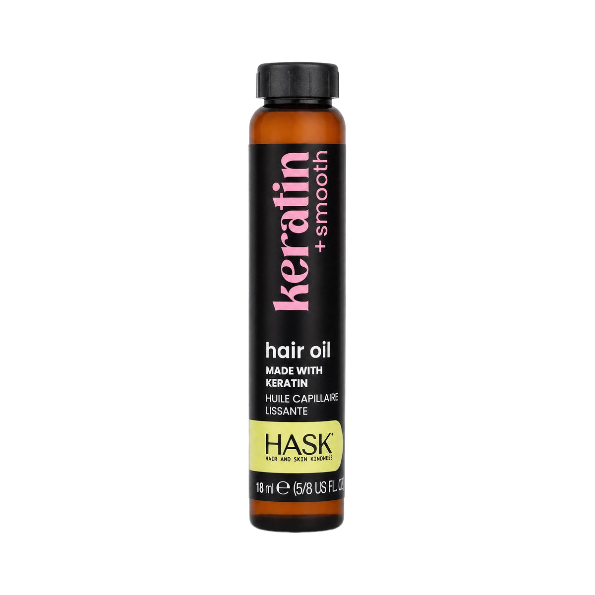 61510-Hask Keratin + Smooth Hair Oil Vial 18ml