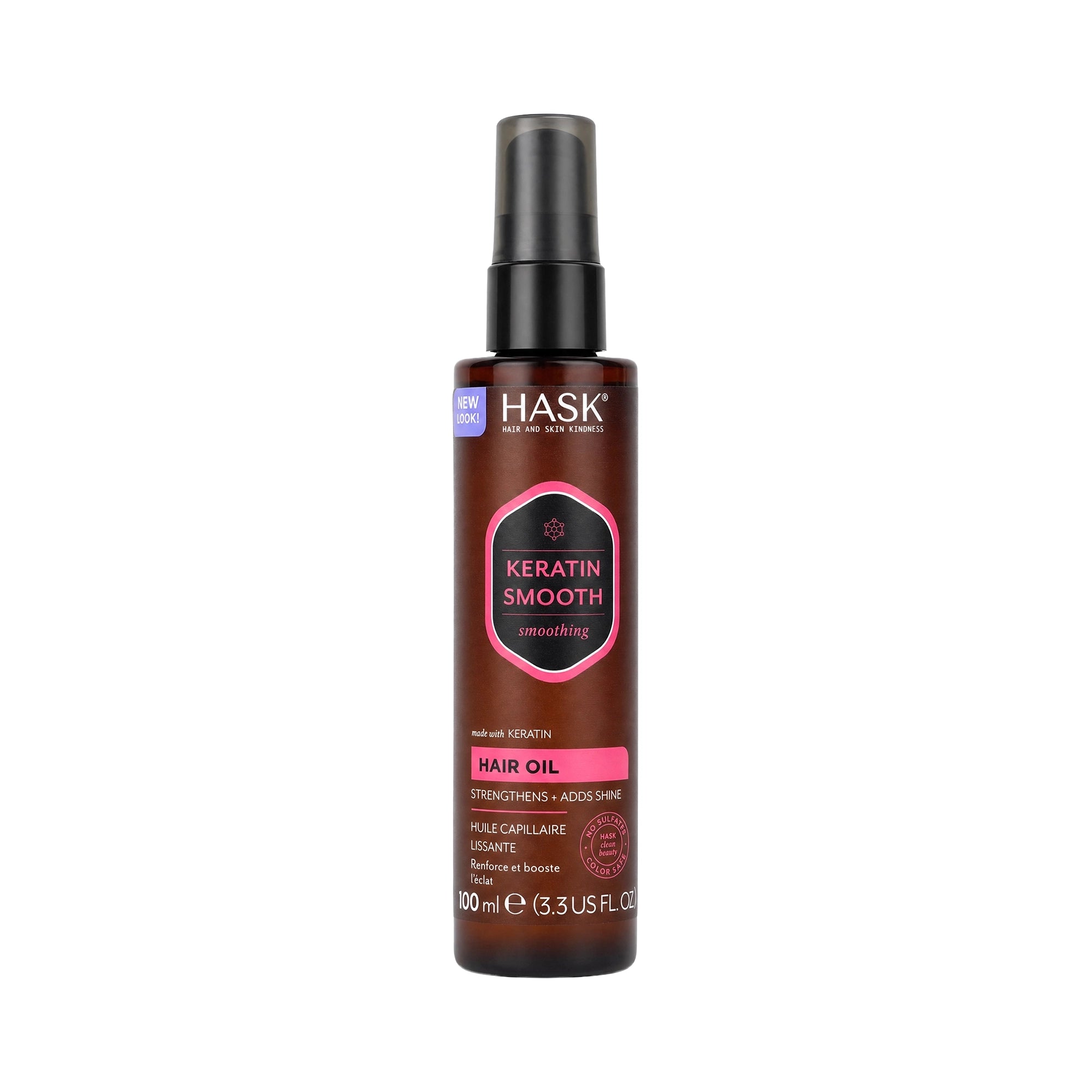 61511-Hask Keratin Smooth Hair Oil 100ml