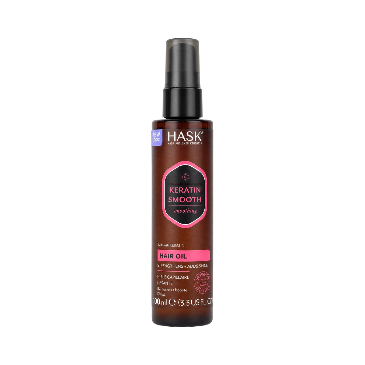 61511-Hask Keratin Smooth Hair Oil 100ml