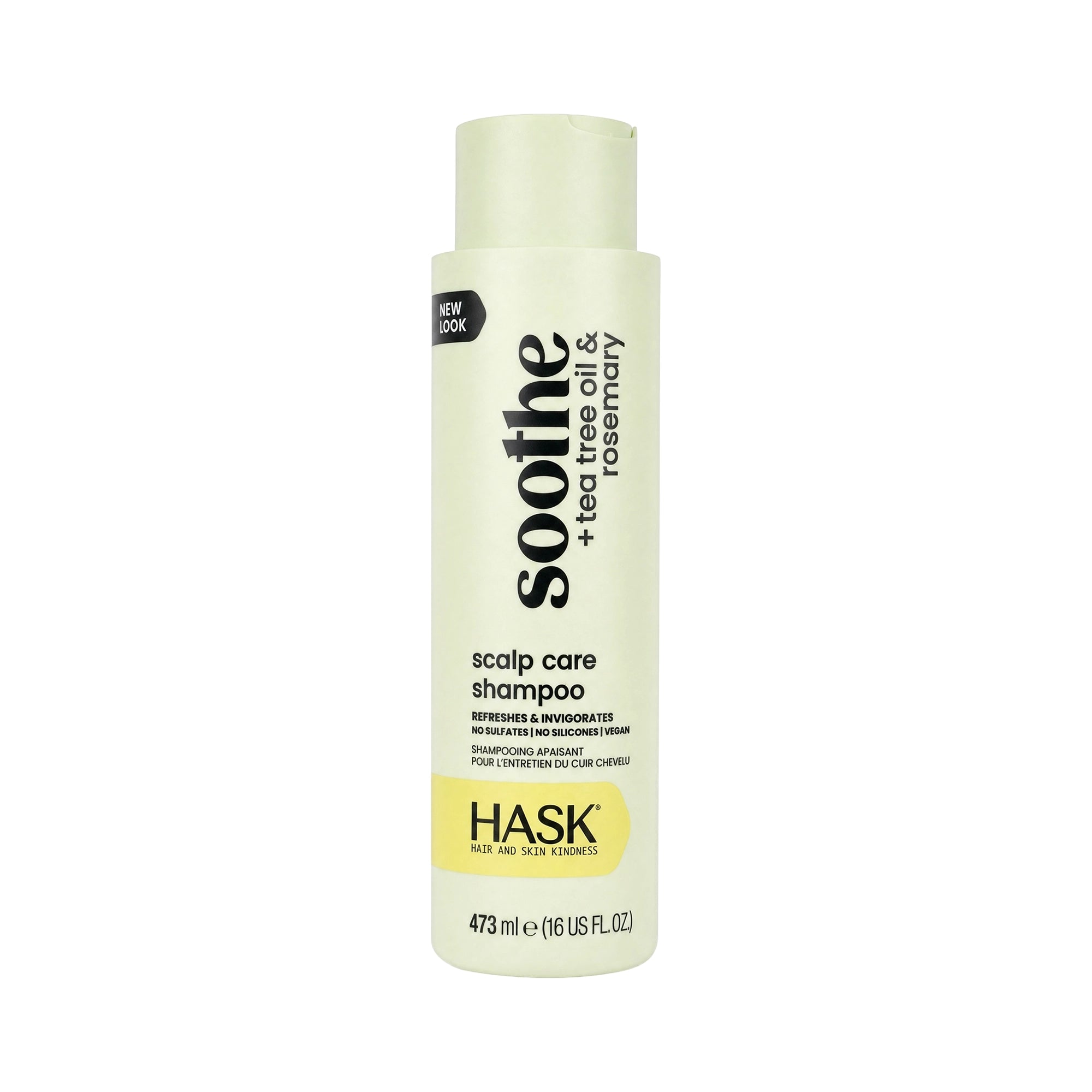 61519-Hask Soothe tea tree oil & rosemary Shampoo 473ml