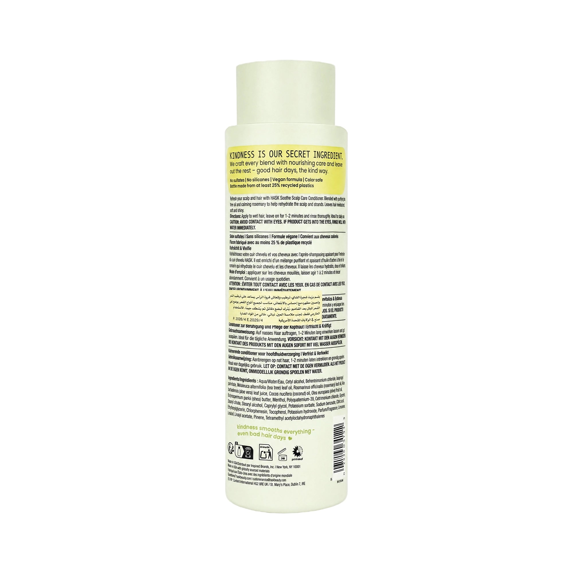 61520-Hask Soothe tea tree oil & rosemary Conditioner 473ml +1