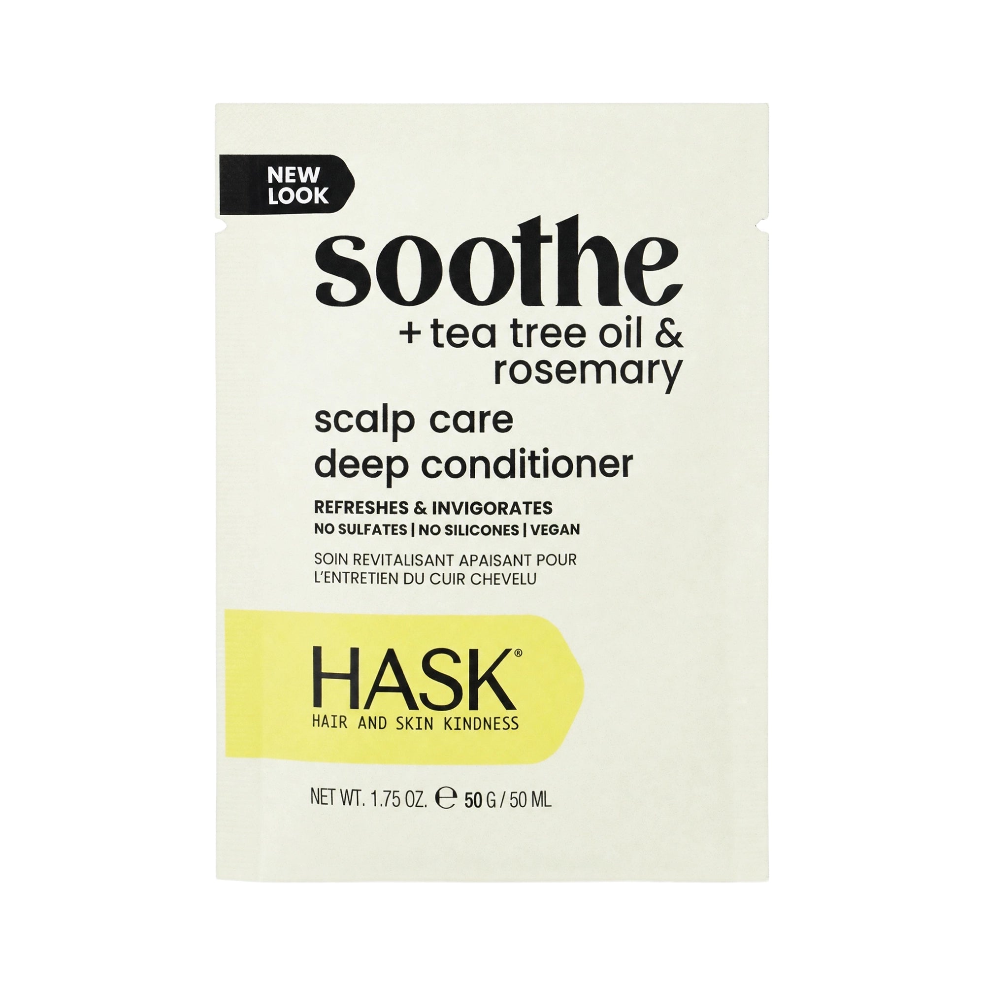 61521-Hask Soothe tea tree oil & rosemary deep conditioner 50ml