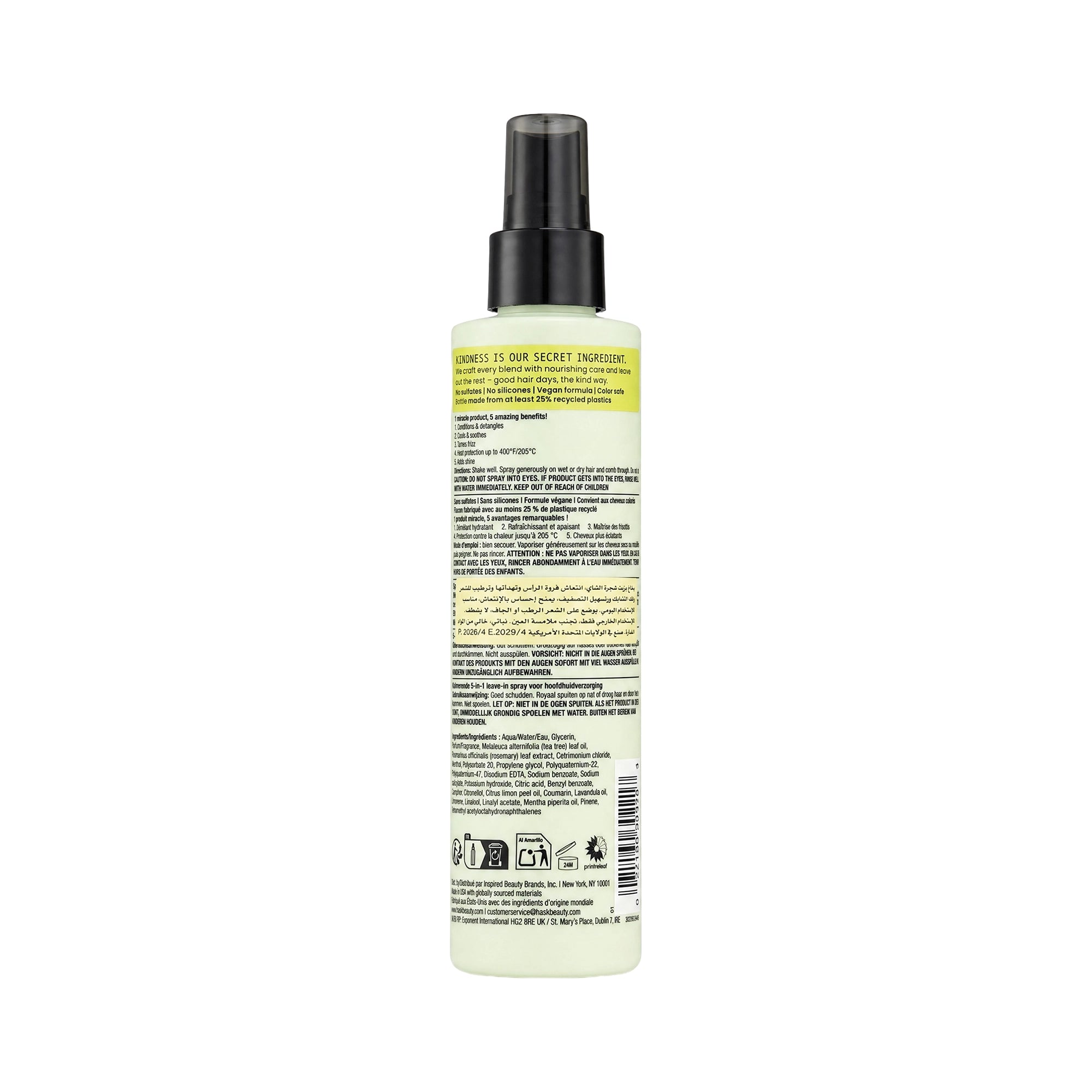 61522-Hask Soothe tea tree oil & rosemary Leave-In Sprayer 175ml +1