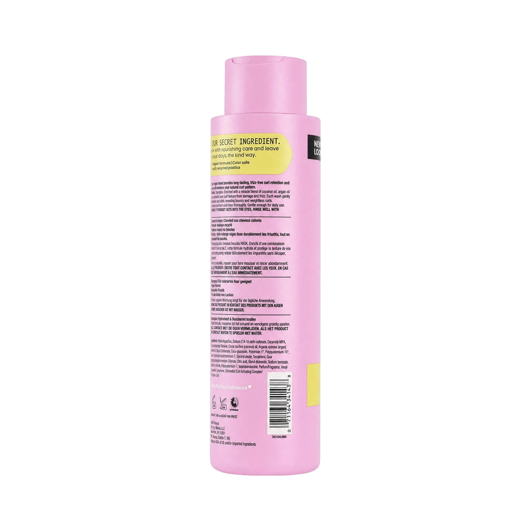 61523-Hask Curls Coconut Oil Argan Oil &amp; Vitamin E Shampoo 473ml +2
