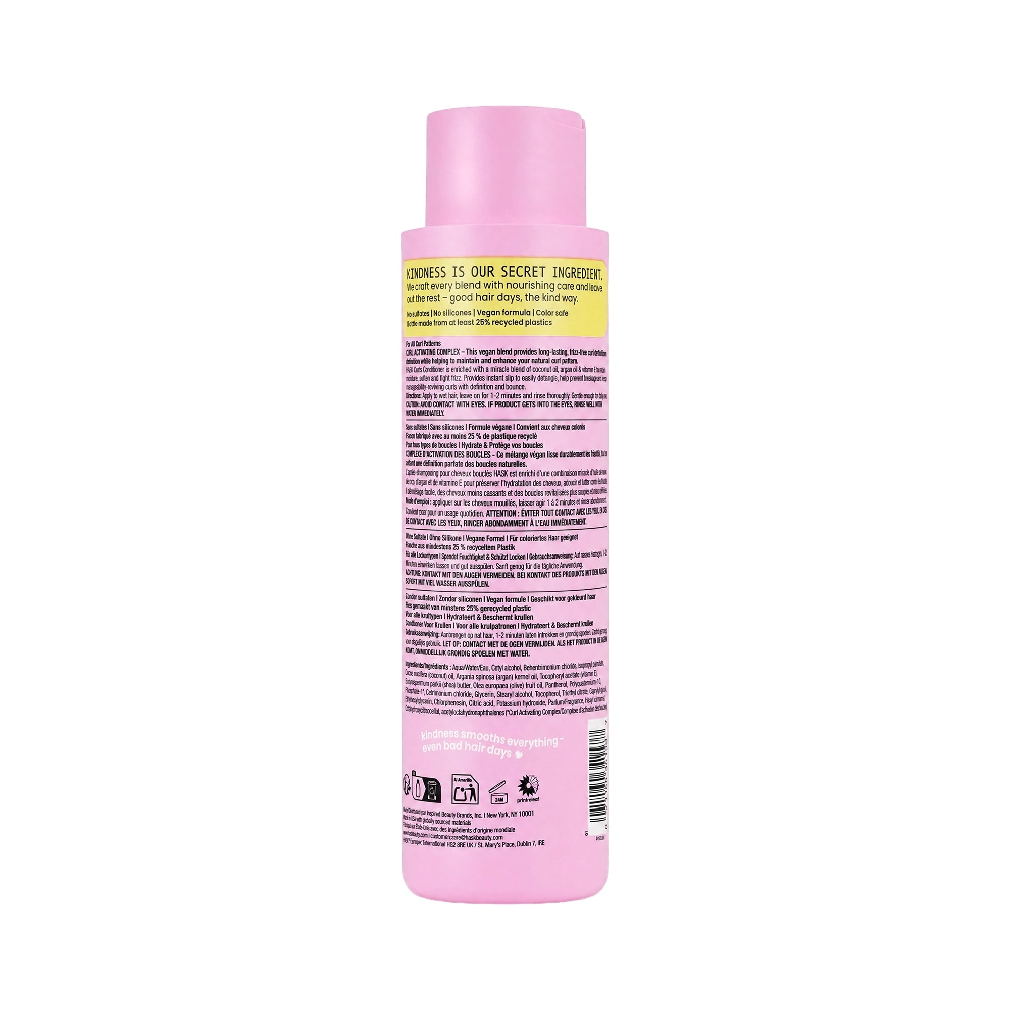 61524-Hask Curls Coconut Oil Argan Oil & Vitamin E Conditioner 473ml +1