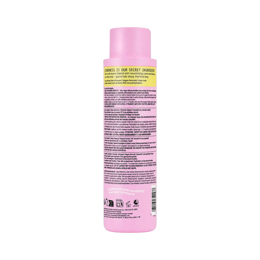 61524-Hask Curls Coconut Oil Argan Oil &amp; Vitamin E Conditioner 473ml +1