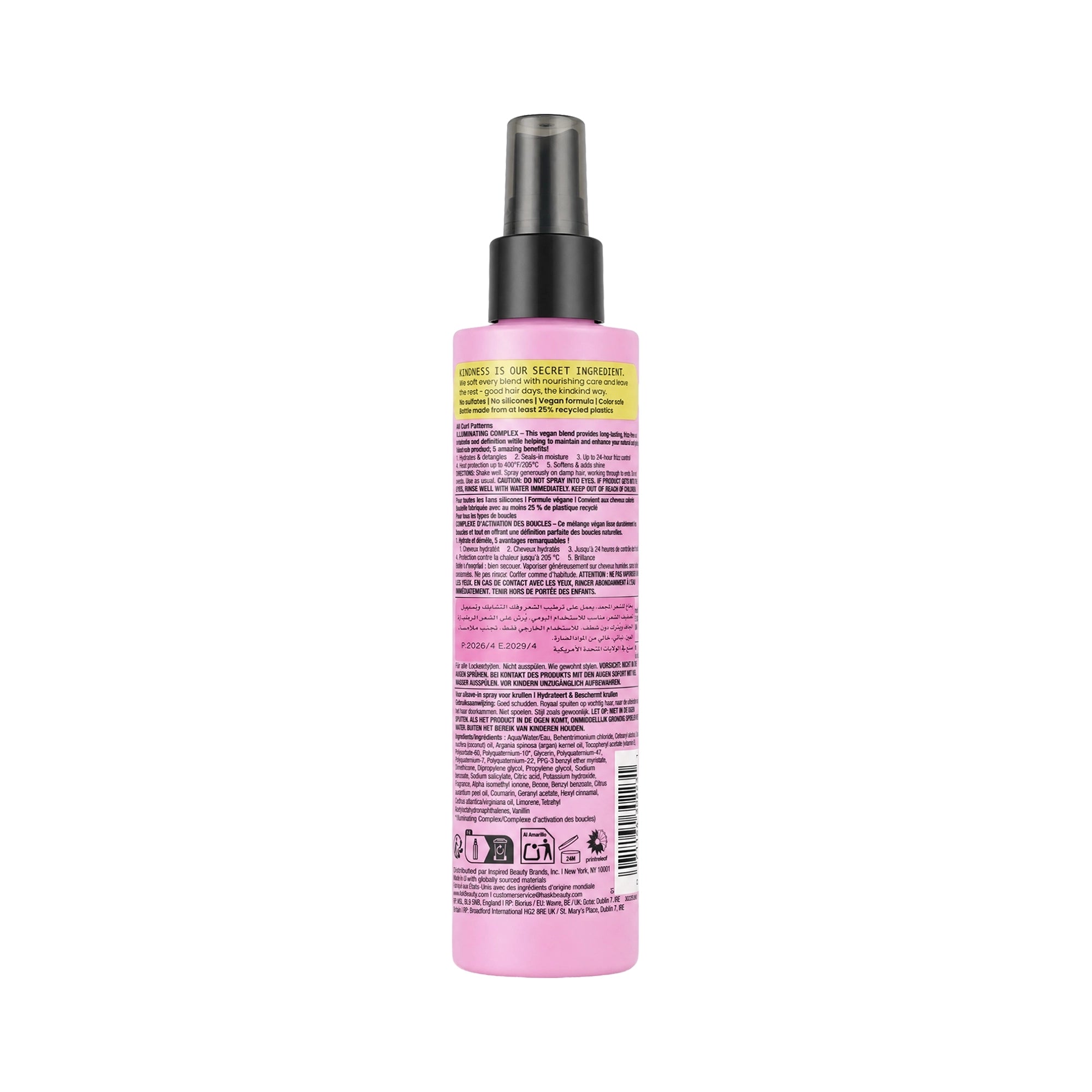 61526-Hask Curls Coconut Oil Argan Oil & Vitamin E 5in1 Spray 175ml +1