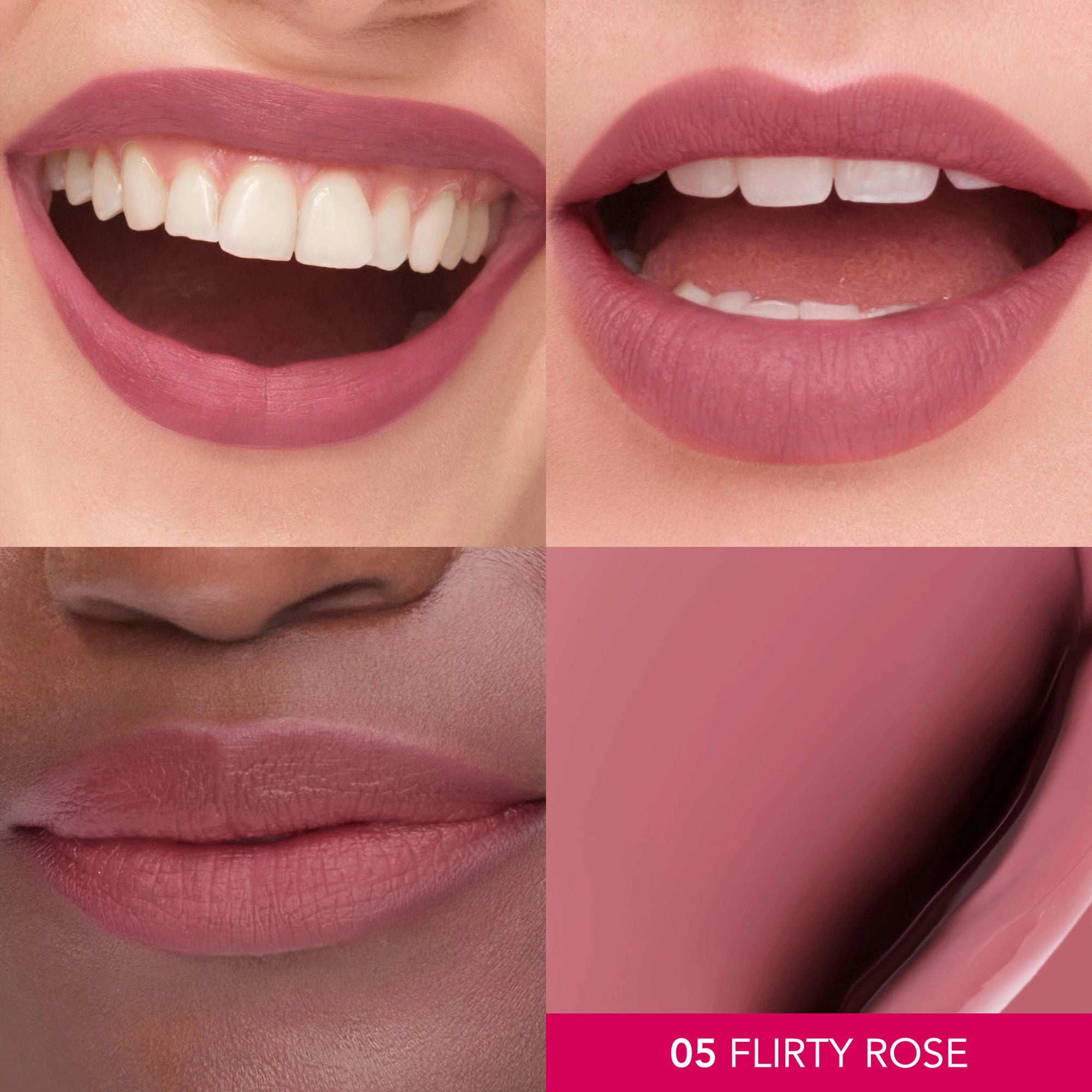 61541-Bourjois Cloud Creme Velvet Matte Lipstick 05-Flirty Rose +5