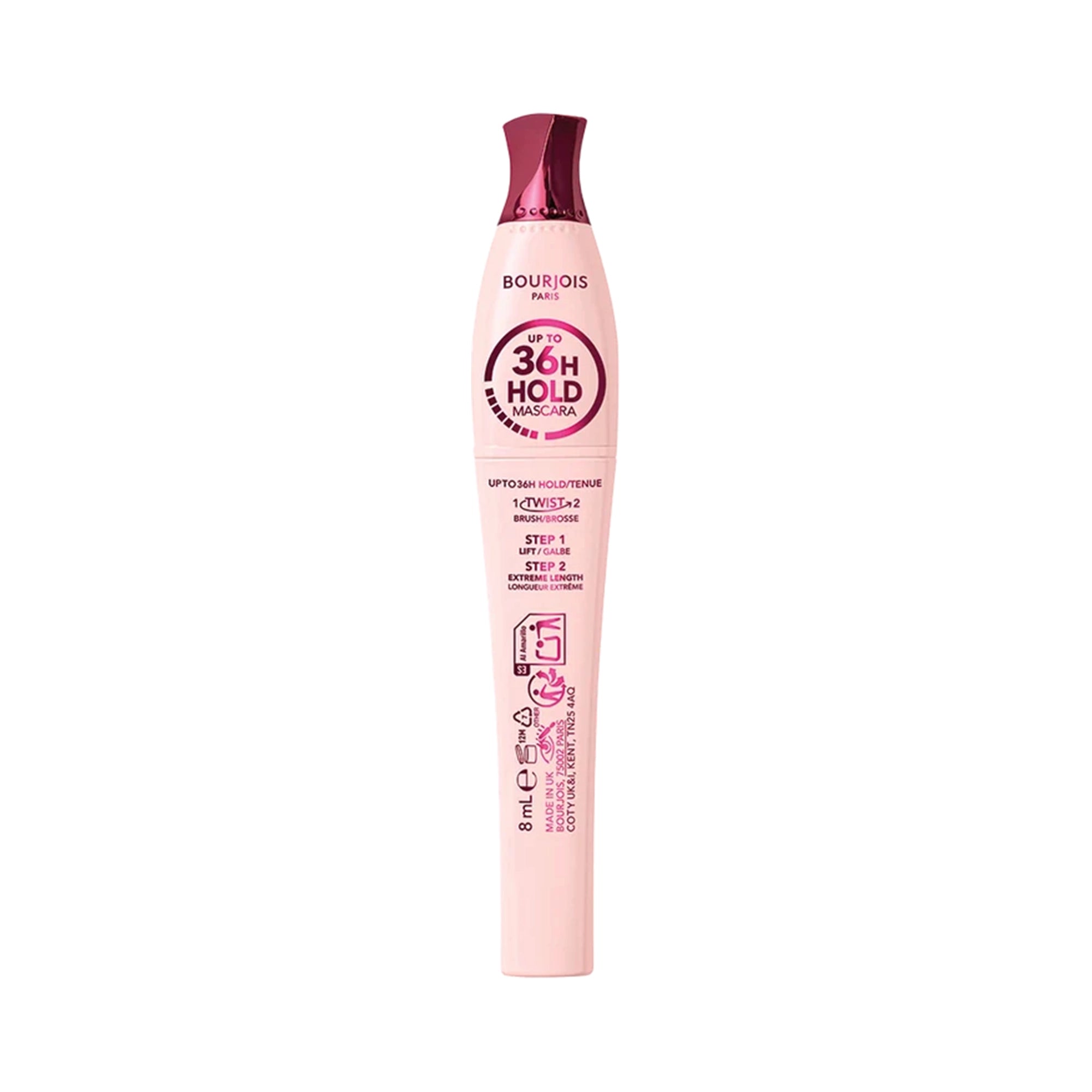61545-Bourjois Up To 36H Hold Mascara 8ml 1-Black
