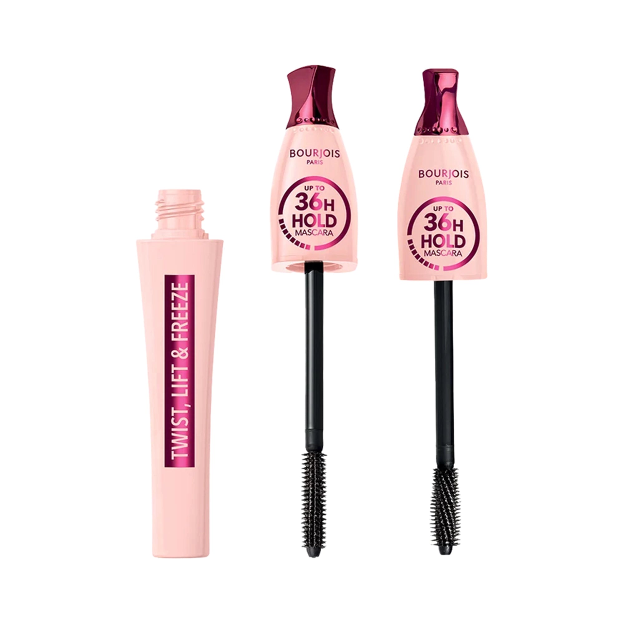 61545-Bourjois Up To 36H Hold Mascara 8ml 1-Black +2