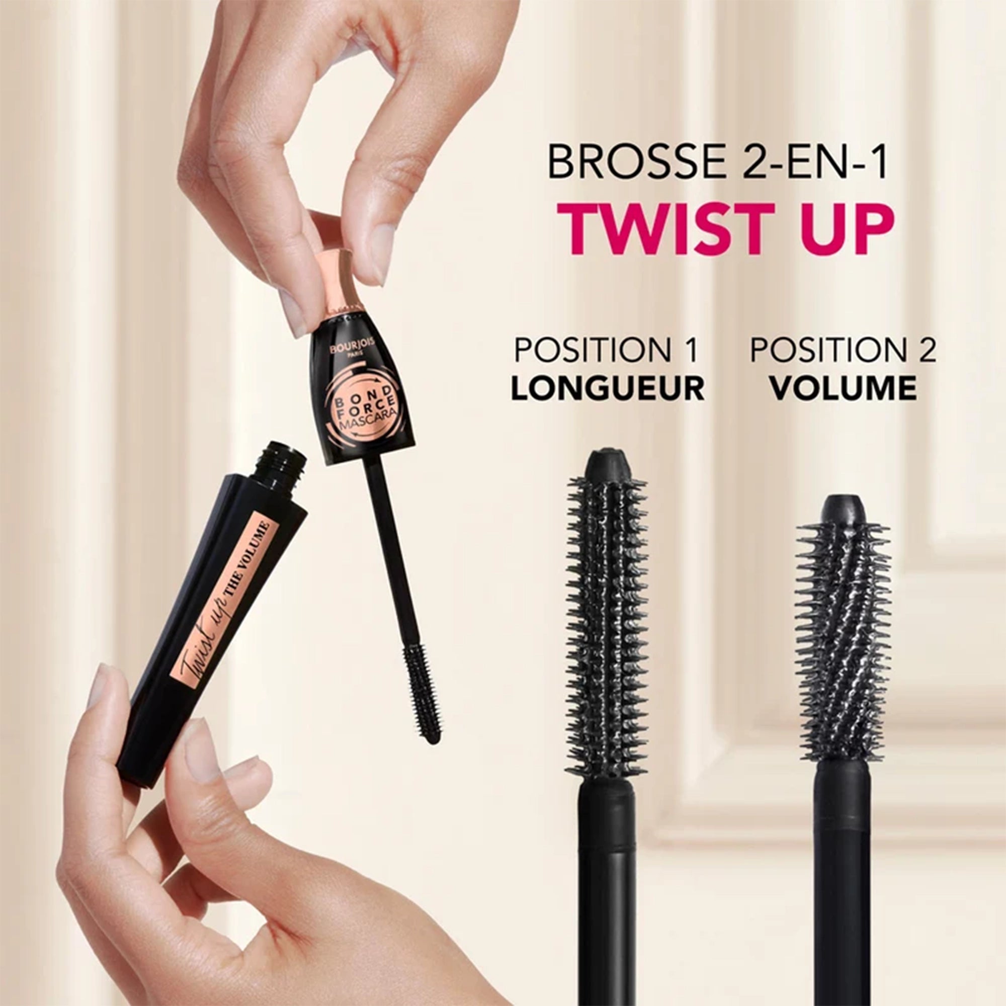 61546-Bourjois Bond Force Mascara 8ml 1-Black +3