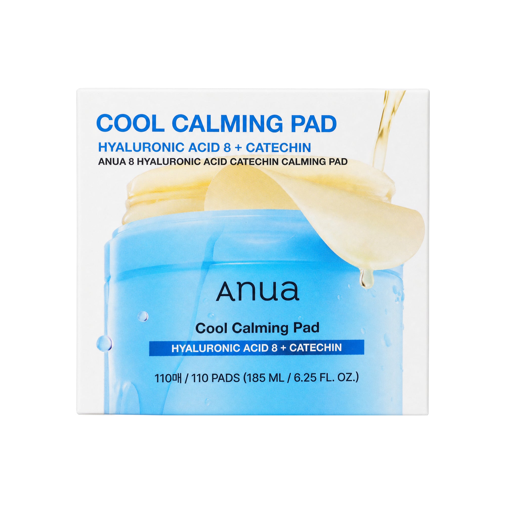 Anua 8 Hyaluronic Acid Catechin Calming 110 Pads