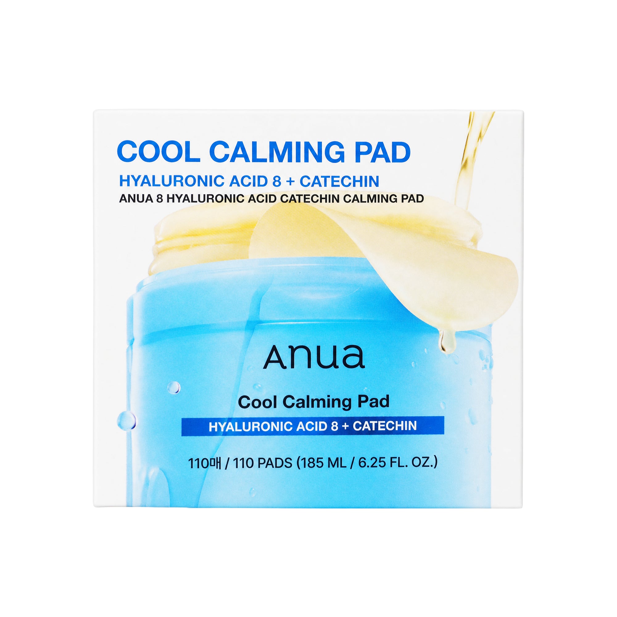 61548-Anua 8 Hyaluronic Acid Catechin Calming 110 Pads