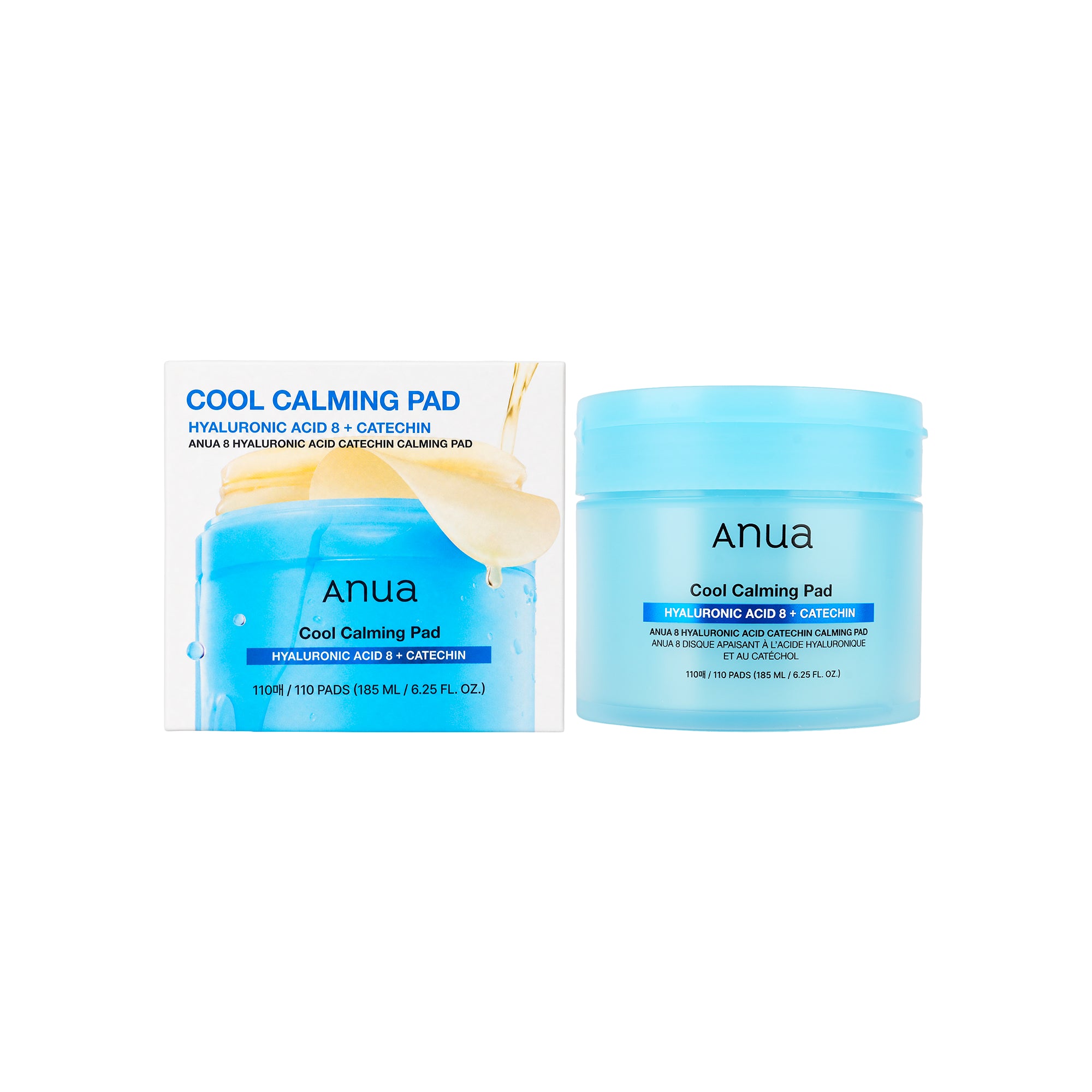 61548-Anua 8 Hyaluronic Acid Catechin Calming 110 Pads +5