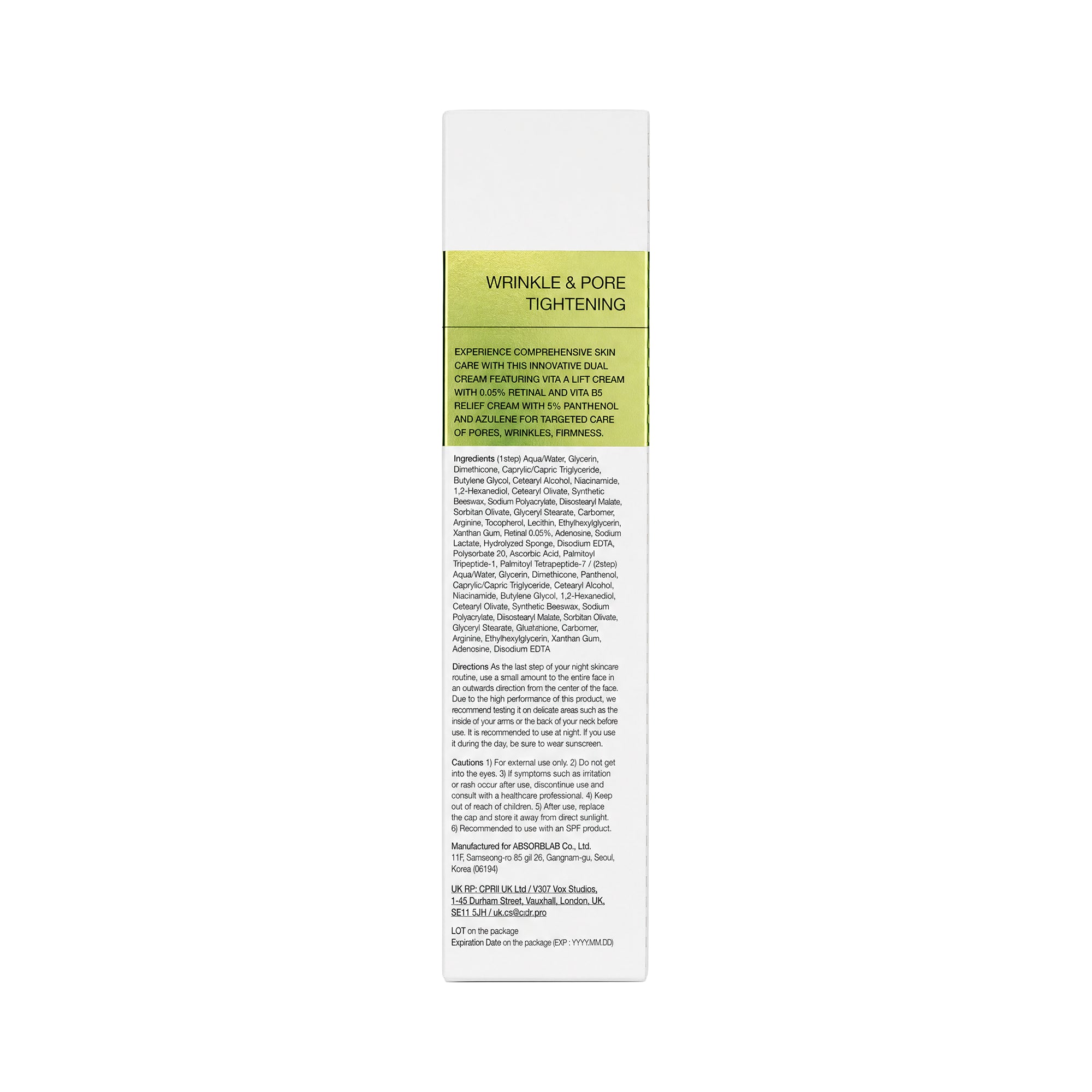 Celimax Retinal Shot Tightening Dual Cream 50ml