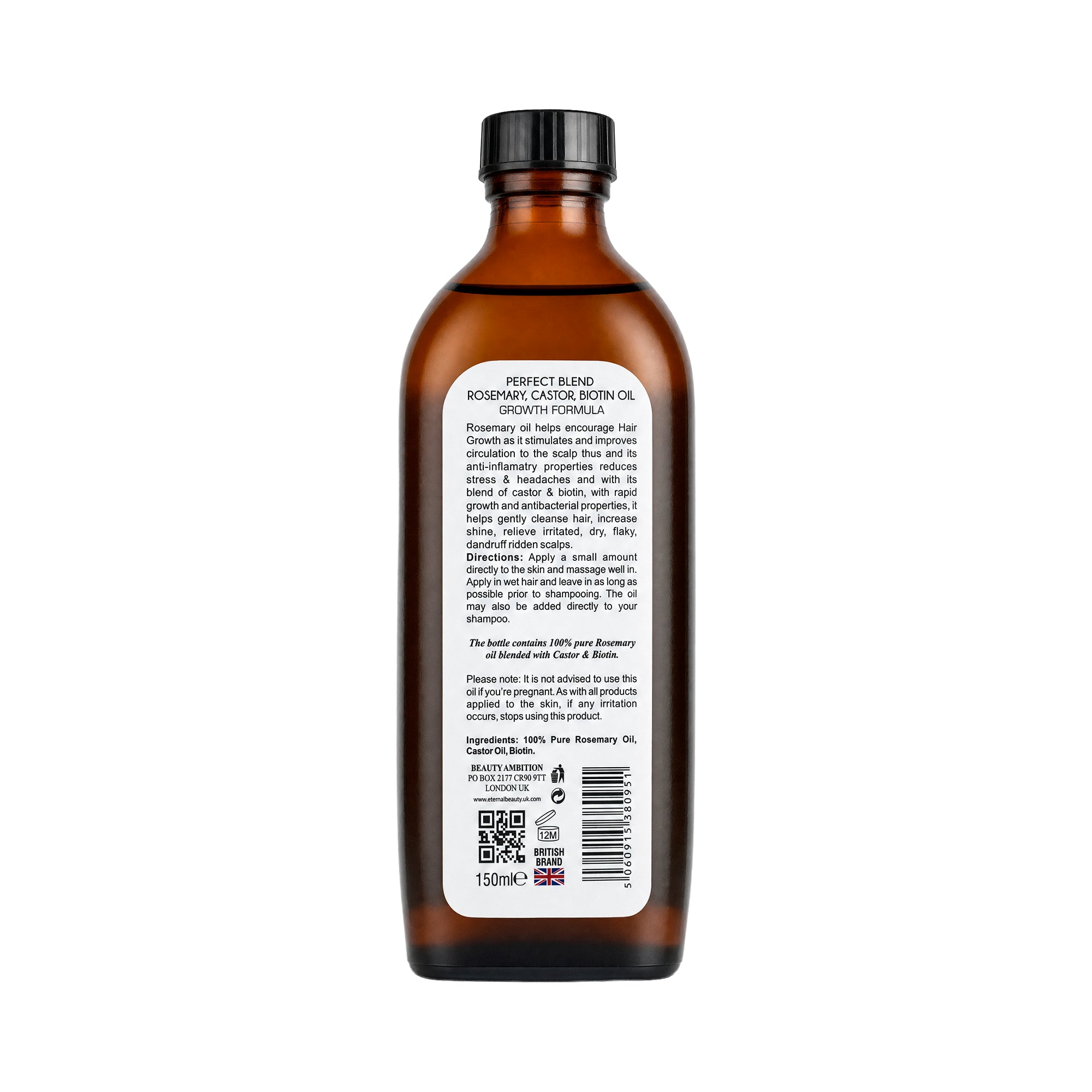 Beauty Ambition Rosemary Castor,Biotin Oil 150ml