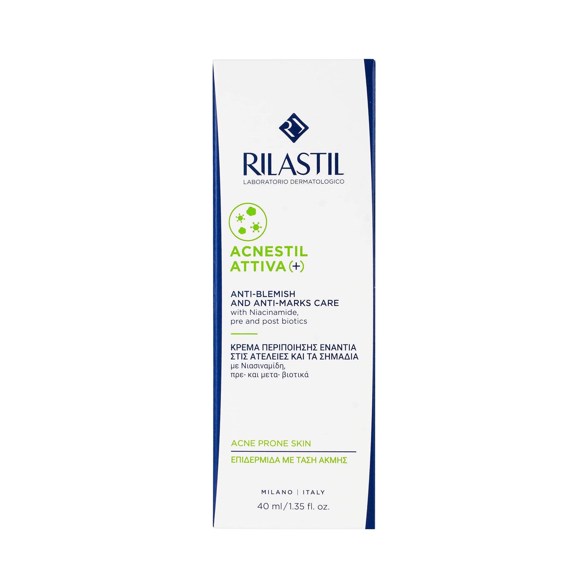 Rilastil Acnestil Attiva (+) Anti-Blemish&Anti-Marks Cr 40ml