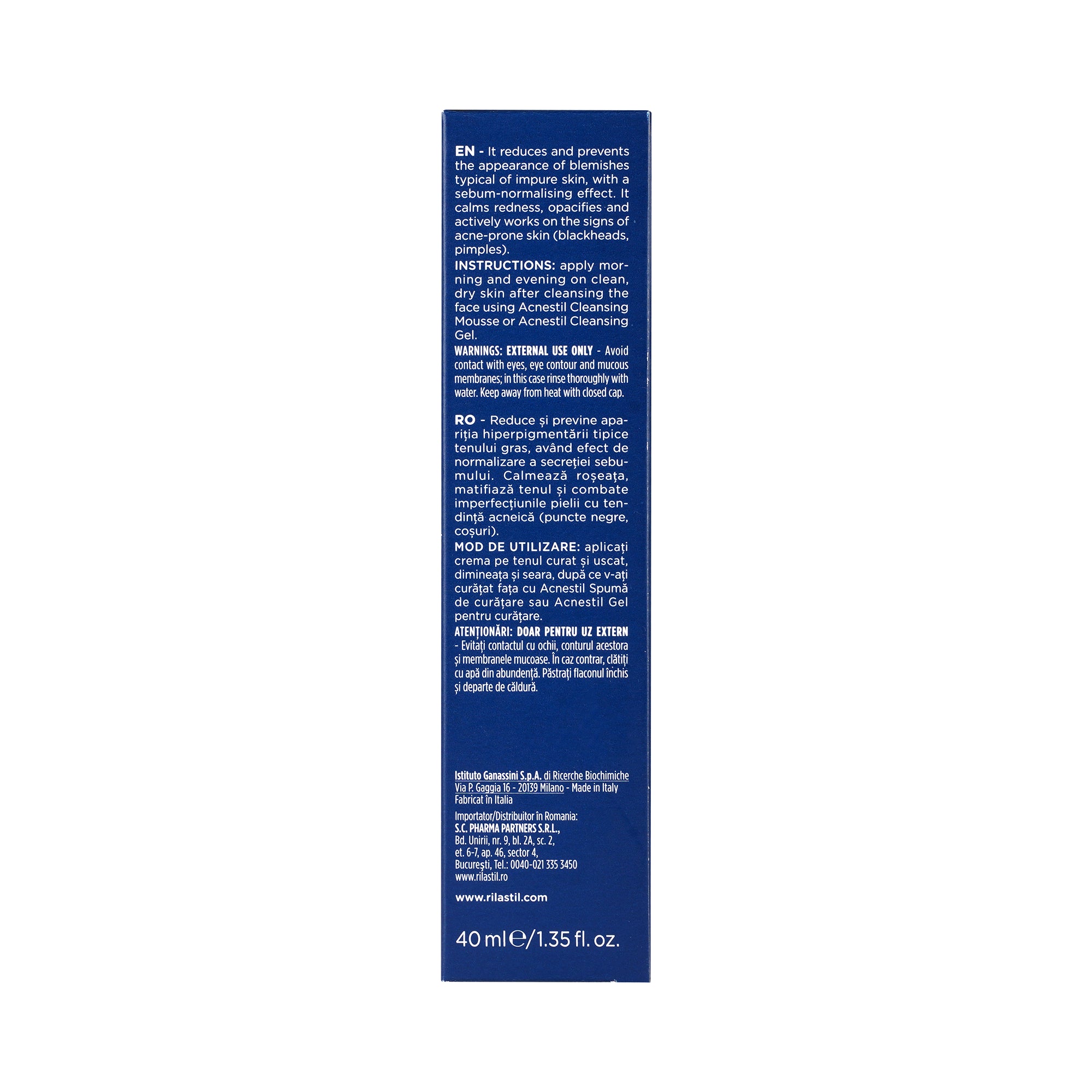 Rilastil Acnestil Attiva (+) Anti-Blemish&Anti-Marks Cr 40ml