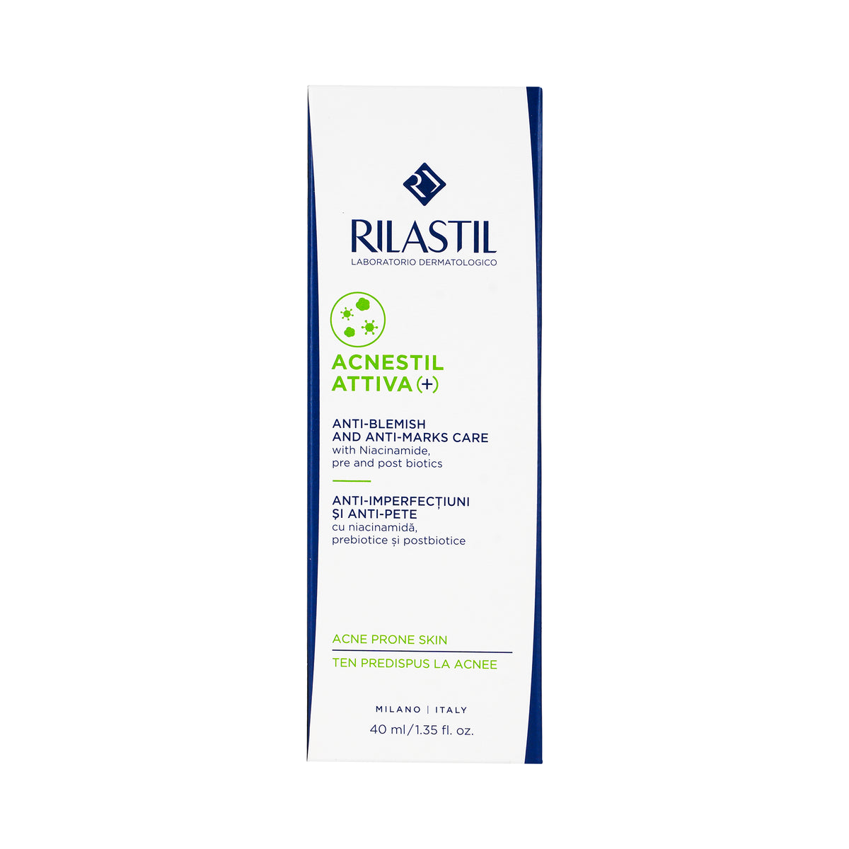 61562-Rilastil Acnestil Attiva (+) Anti-Blemish&Anti-Marks Cr 40ml +1