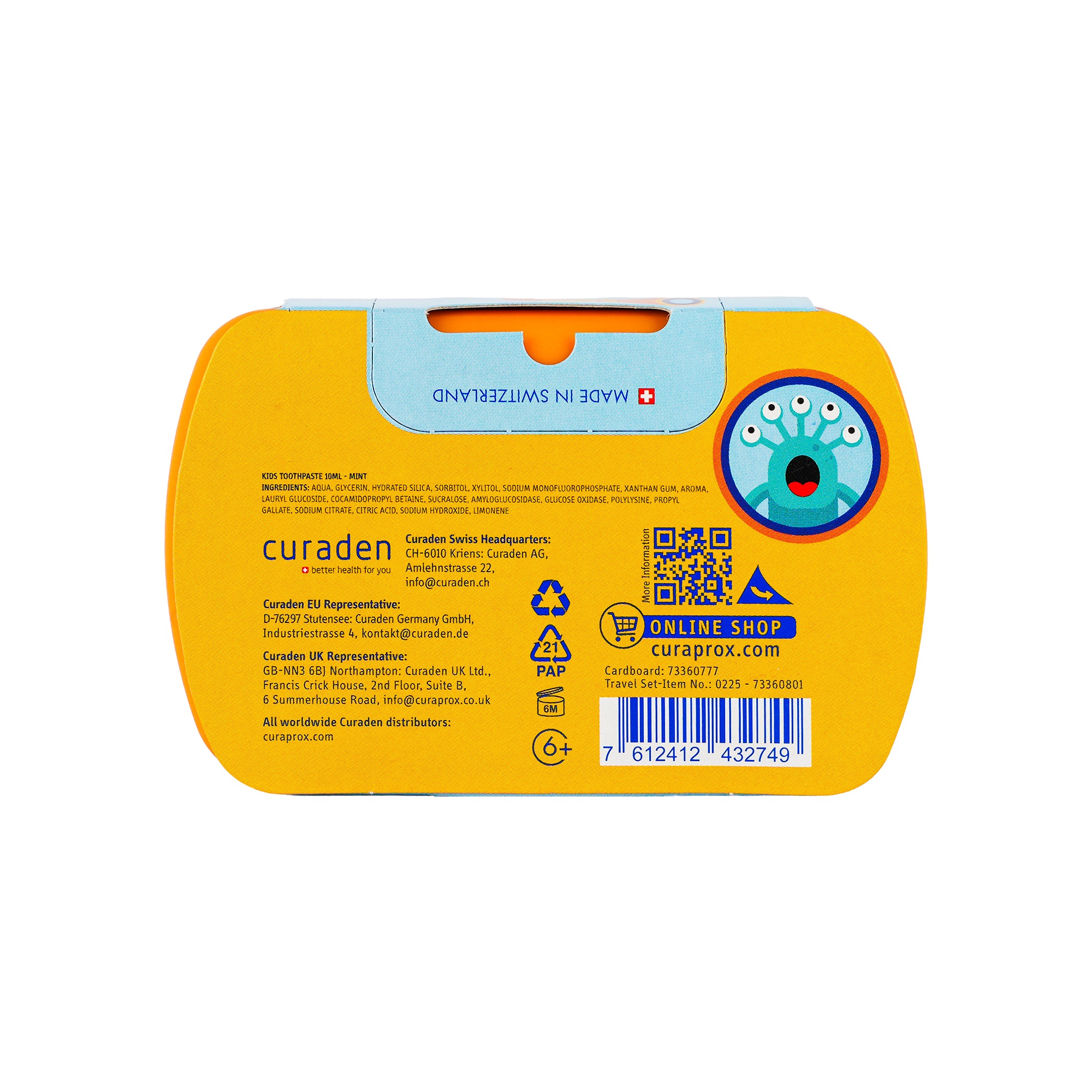 Curaprox Travel Set Kids-Orange