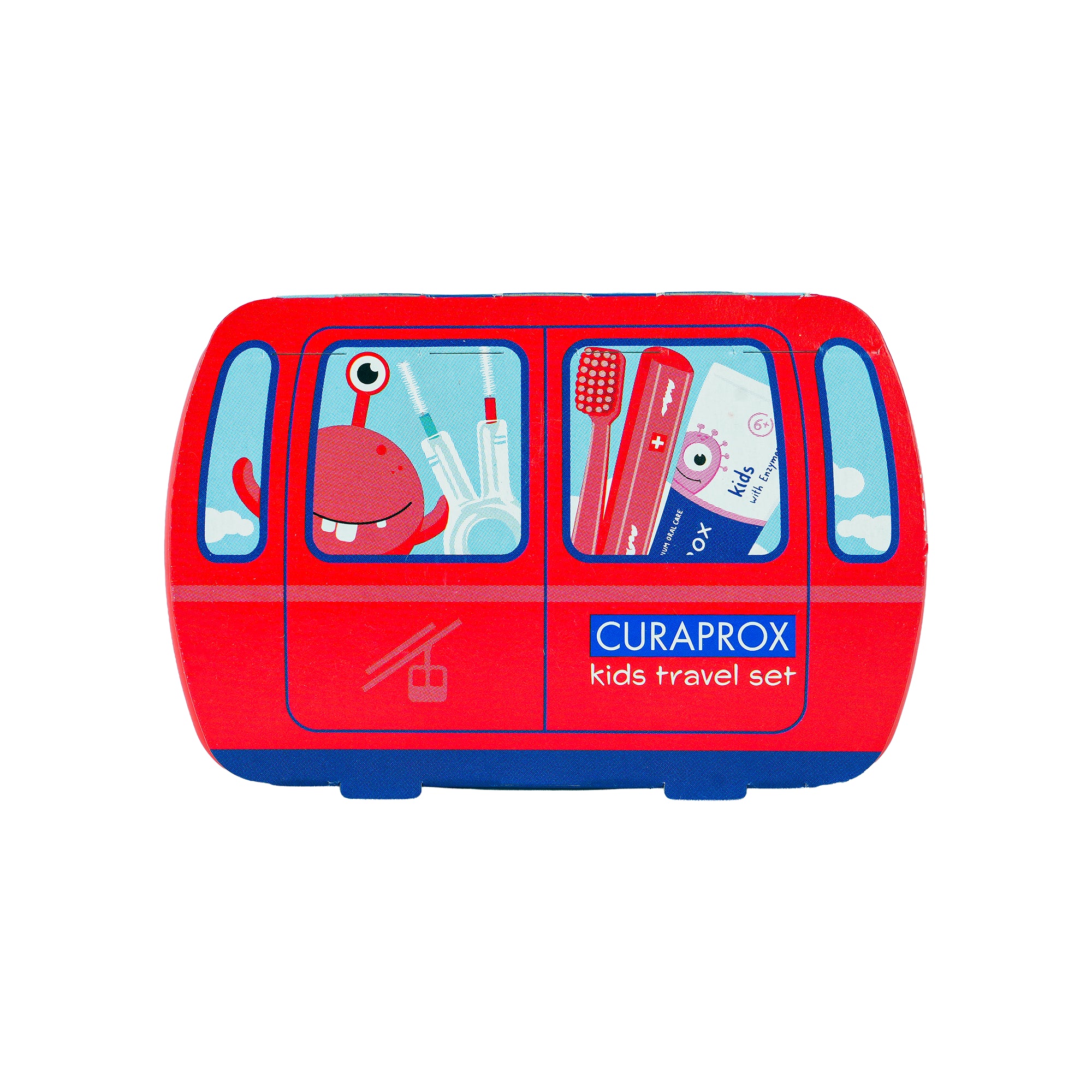 Curaprox Travel Set Kids-Red