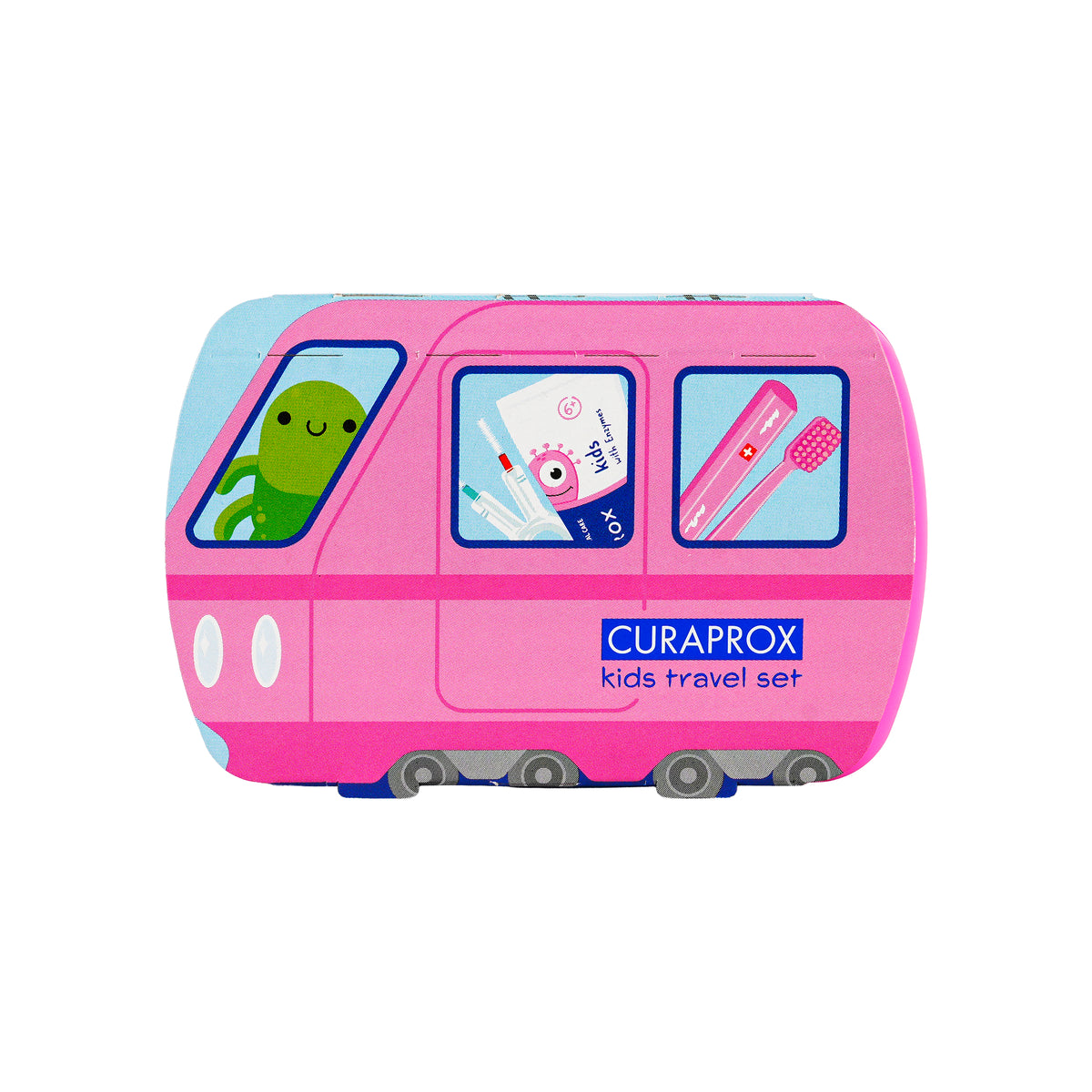 61566-Curaprox Travel Set Kids-Pink +1