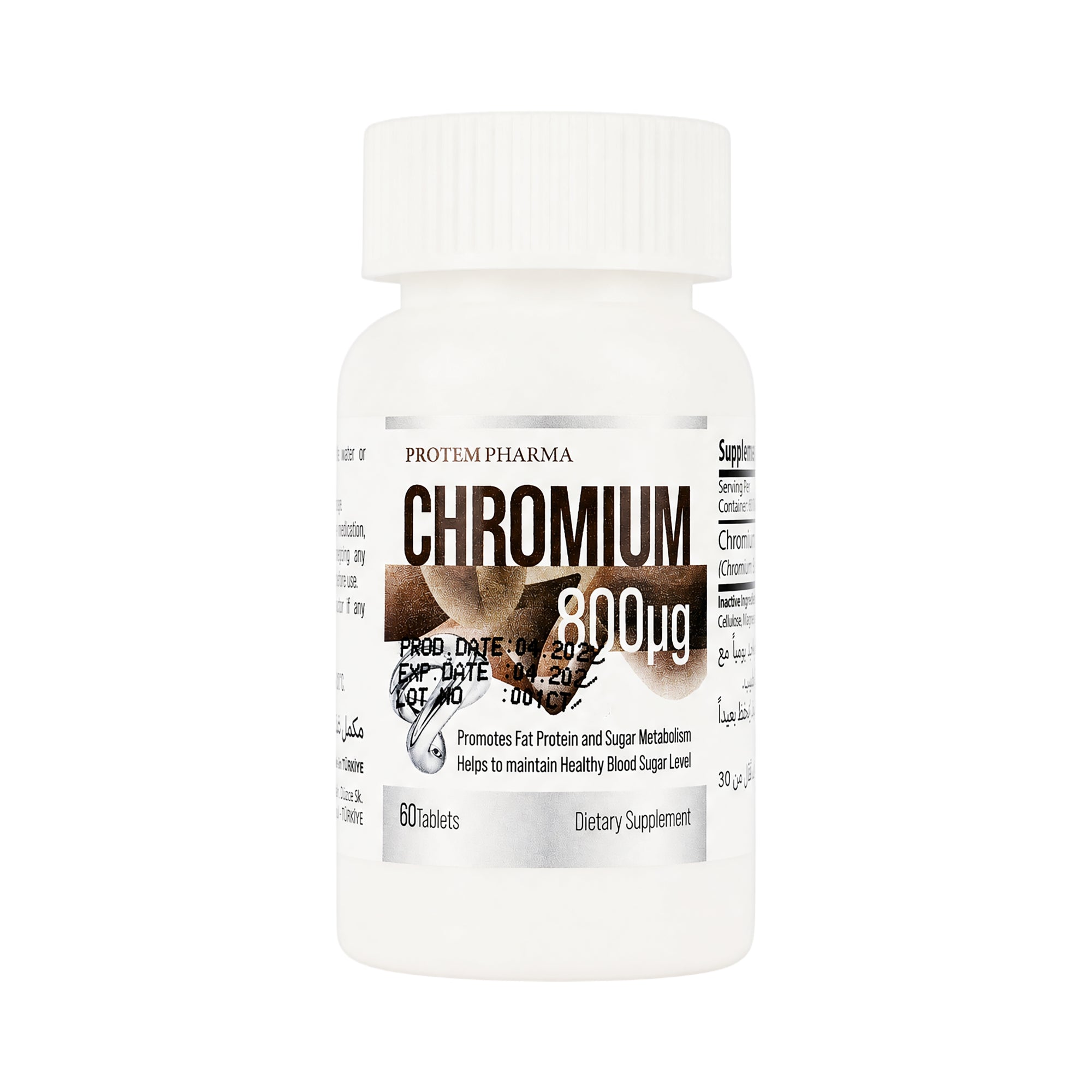 Protem Pharma Chromium 800mcg 60 Tablets