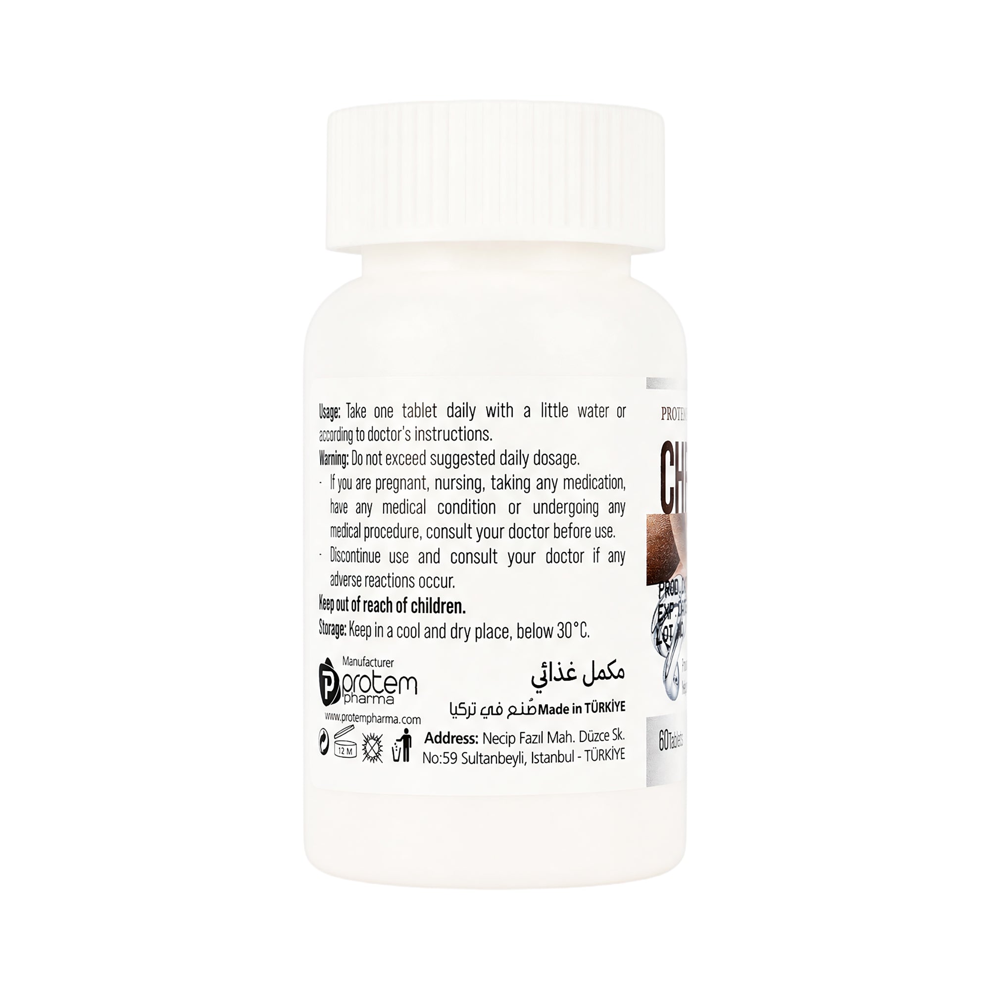 Protem Pharma Chromium 800mcg 60 Tablets