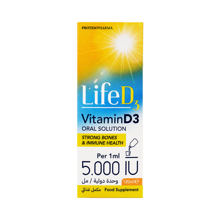 61570-Protem Pharma Life D3 5000IU 120ml +6