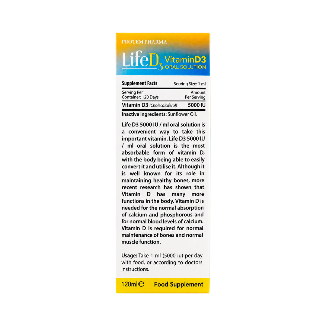 61570-Protem Pharma Life D3 5000IU 120ml +8