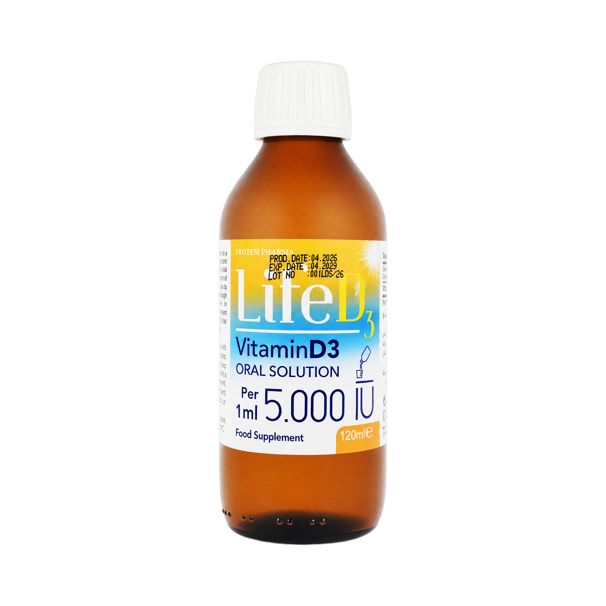 61570-Protem Pharma Life D3 5000IU 120ml