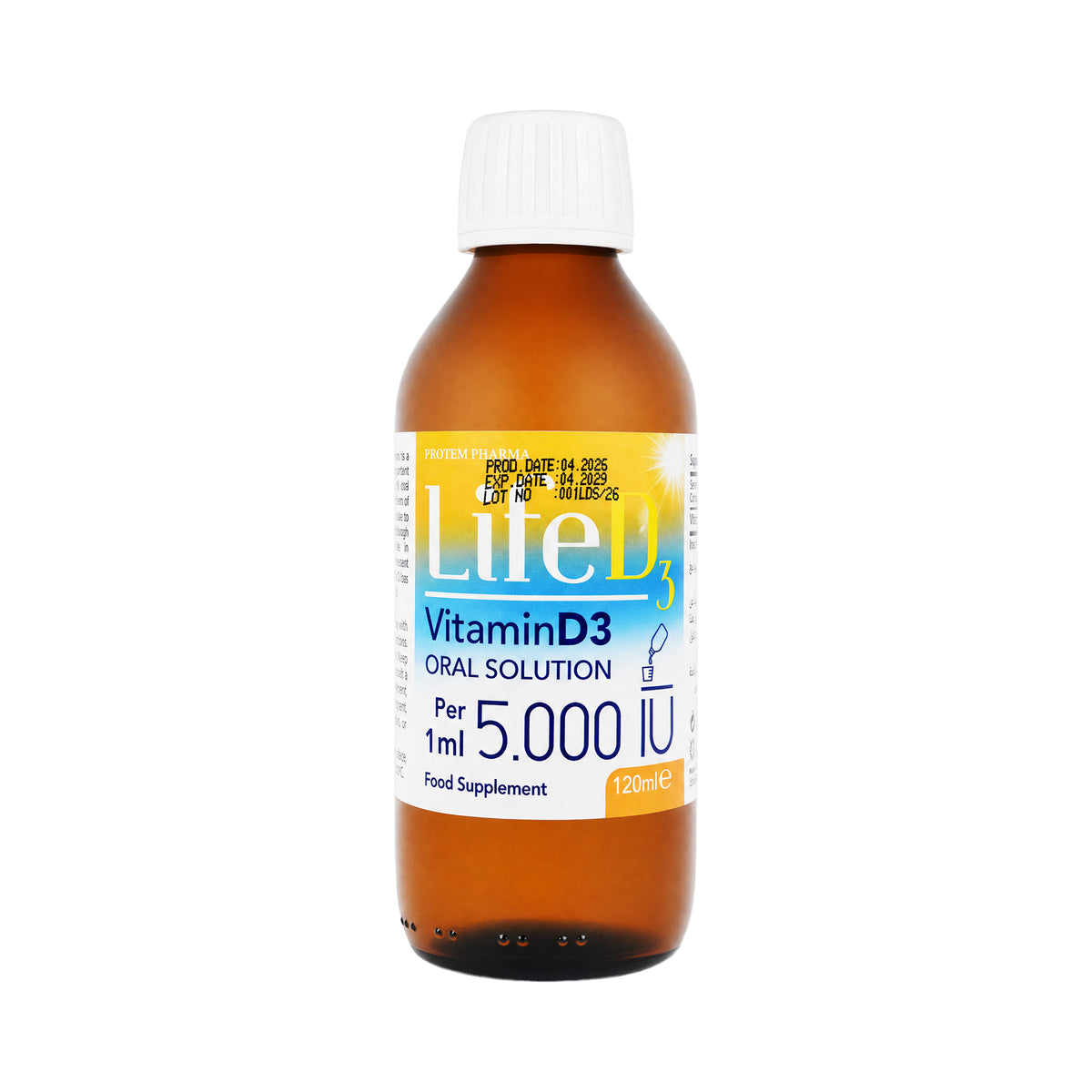 61570-Protem Pharma Life D3 5000IU 120ml