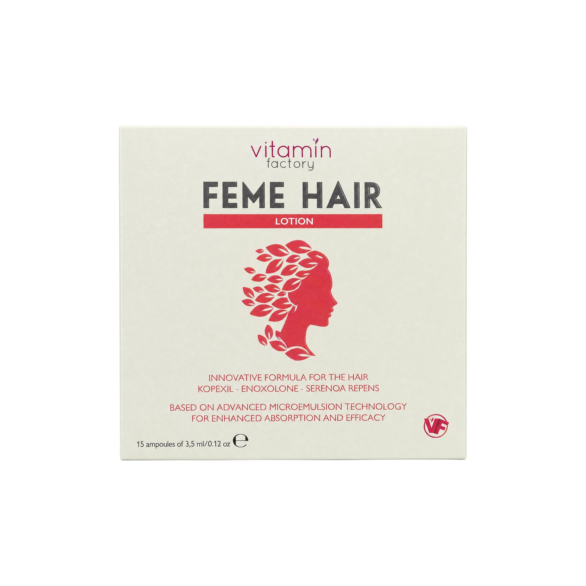 61587-Feme Hair Lotion 15X3.5 Ampoules