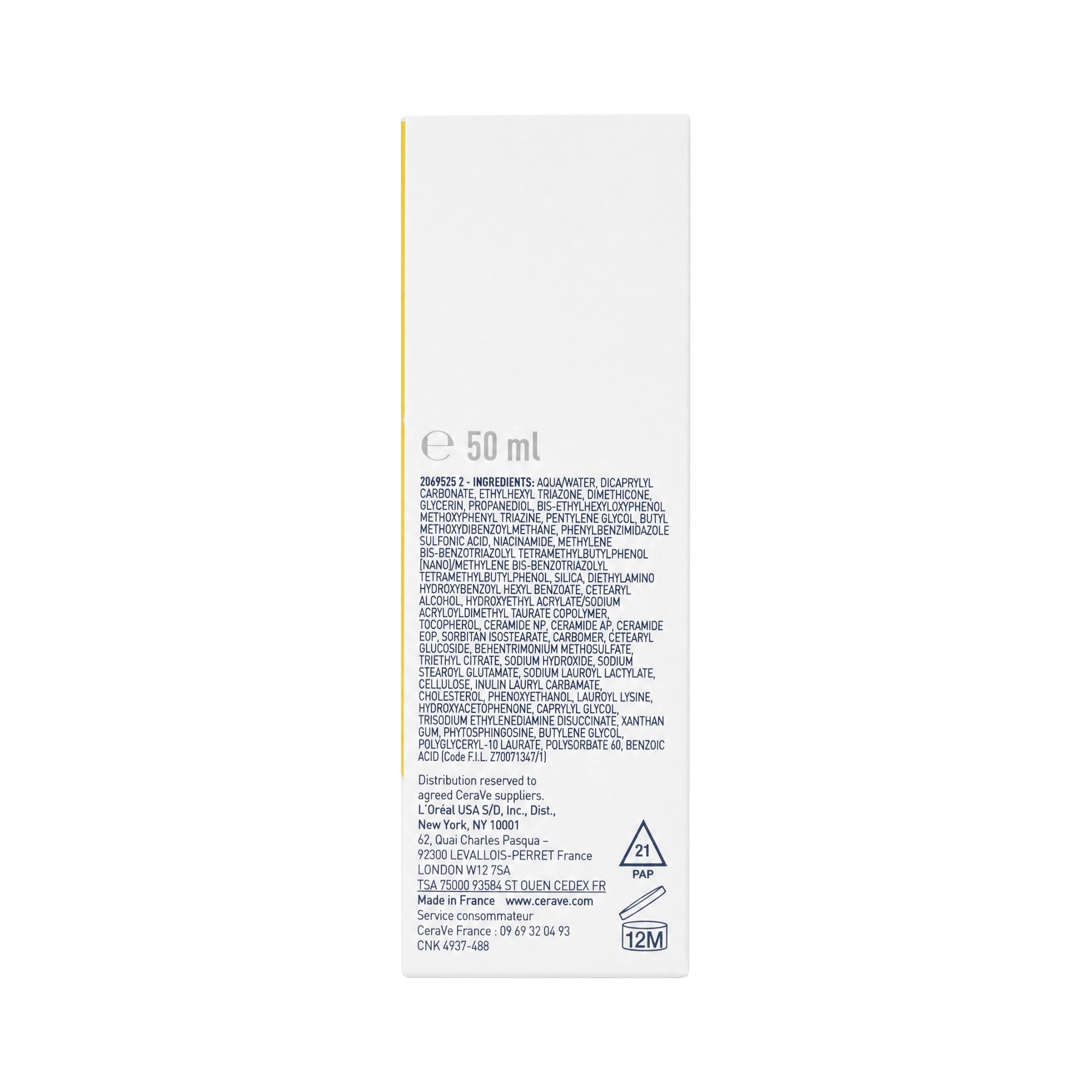 Cerave Invisible Hydrating Fluid Sun Screen SPF50 50ml