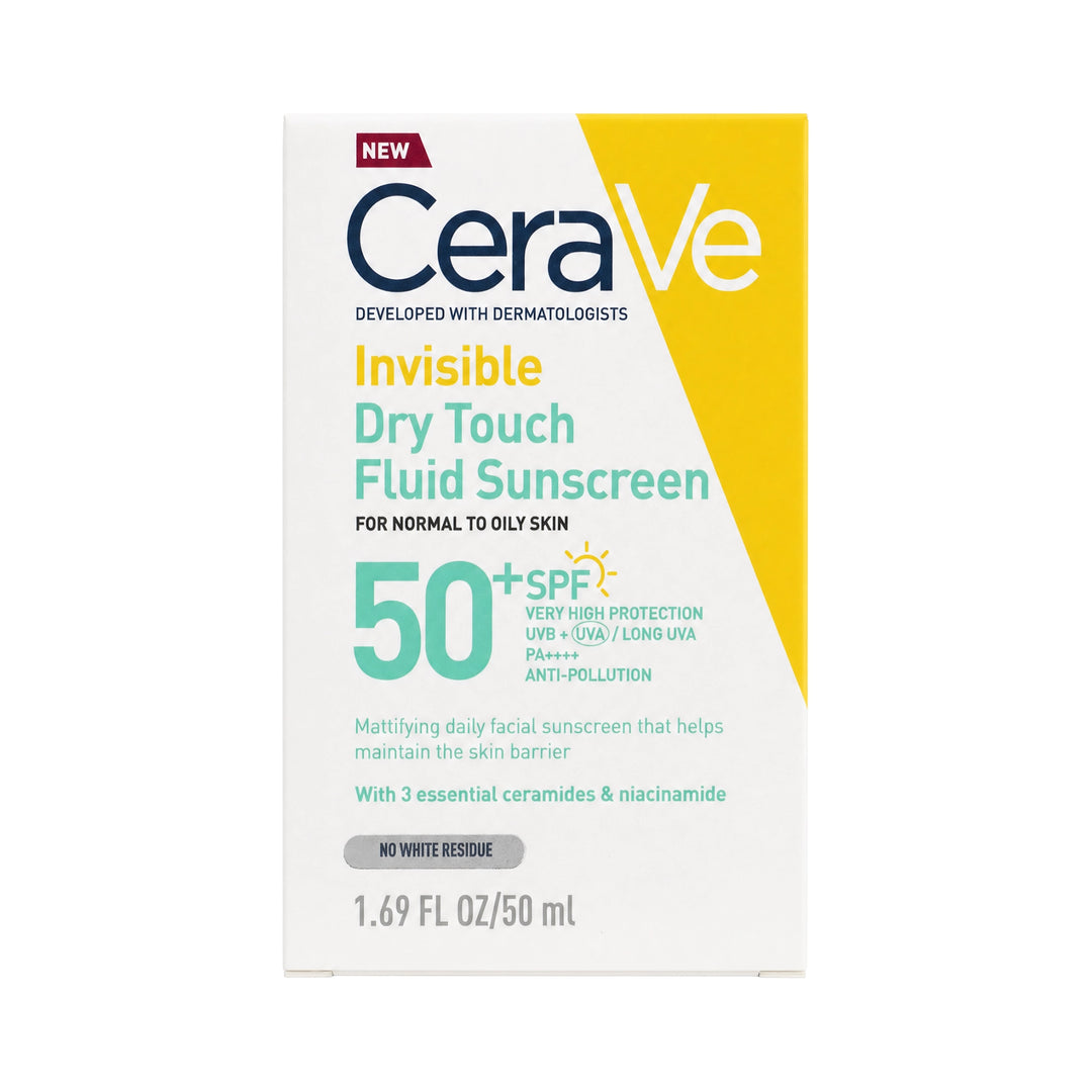 61590-Cerave Invisible Dry Touch Fluid Sun Screen SPF50+ 50ml +1