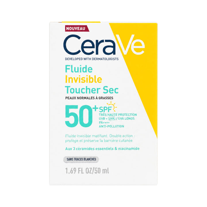 61590-Cerave Invisible Dry Touch Fluid Sun Screen SPF50+ 50ml +2