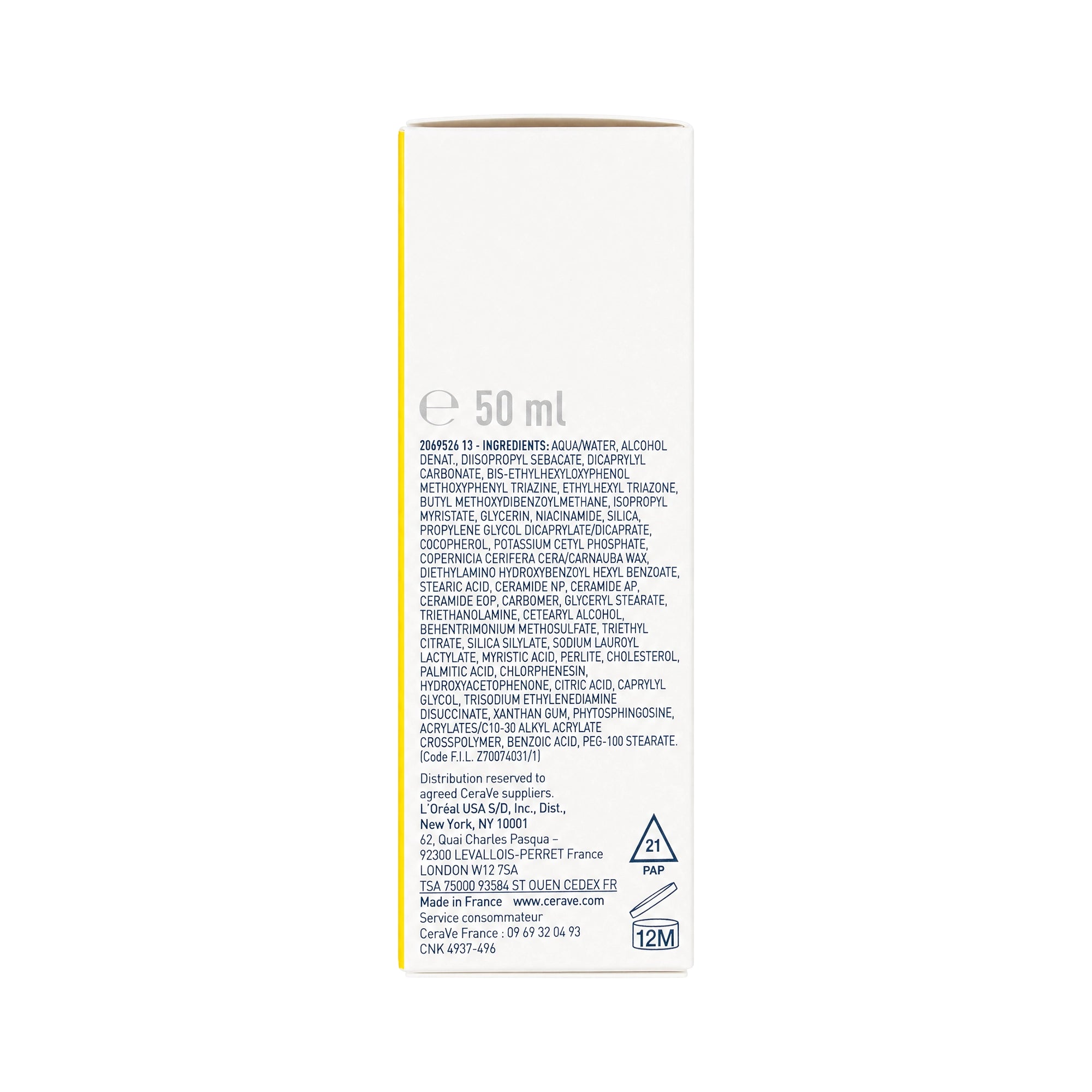Cerave Invisible Dry Touch Fluid Sun Screen SPF50+ 50ml
