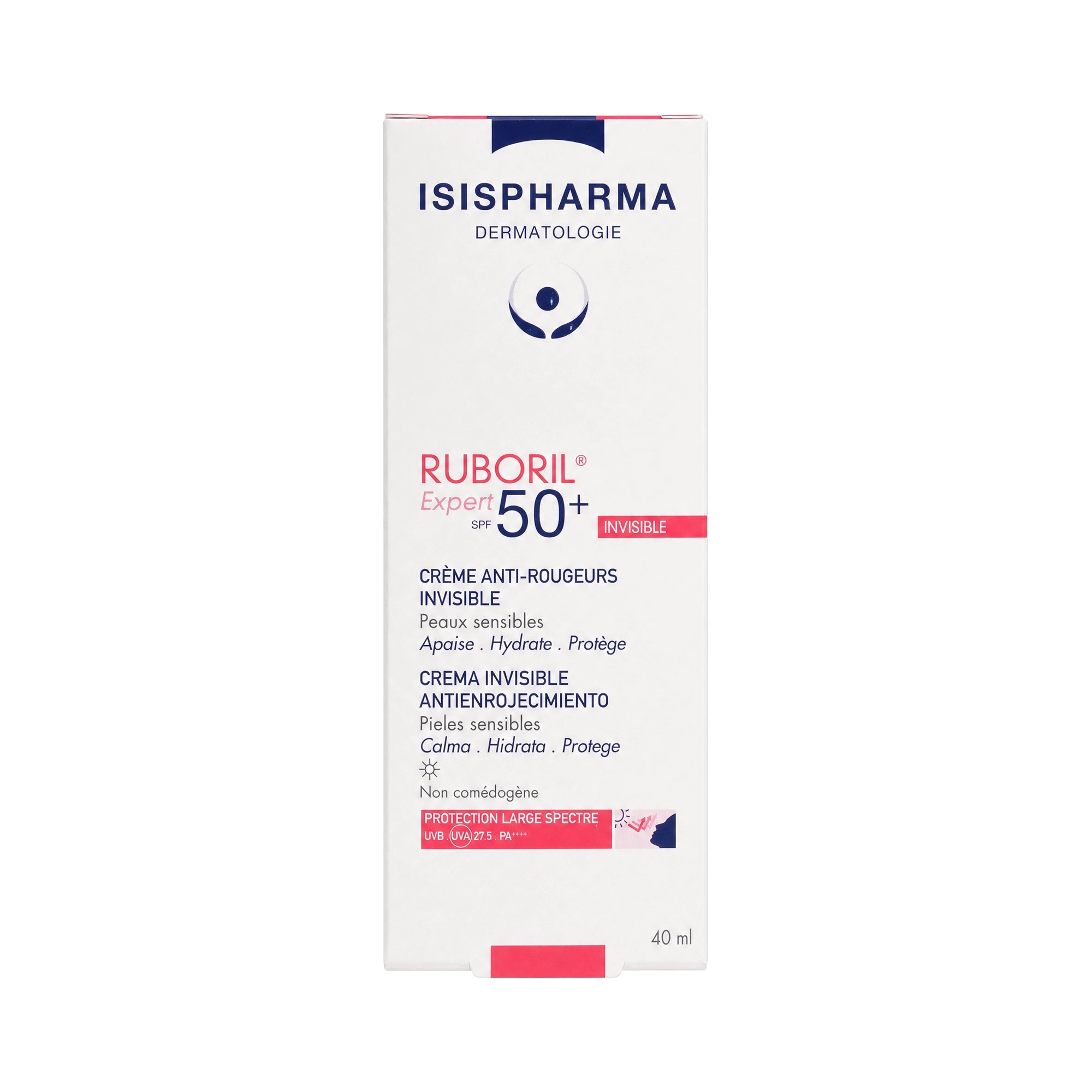 61605-Isis Ruboril Expert SPF50+ Invisible Anti-Redness Cream 40ml +1