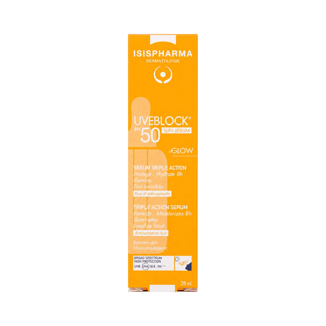 61607-Isis Uveblock Spf50 Triple Action Sun Serum Glow 28ml