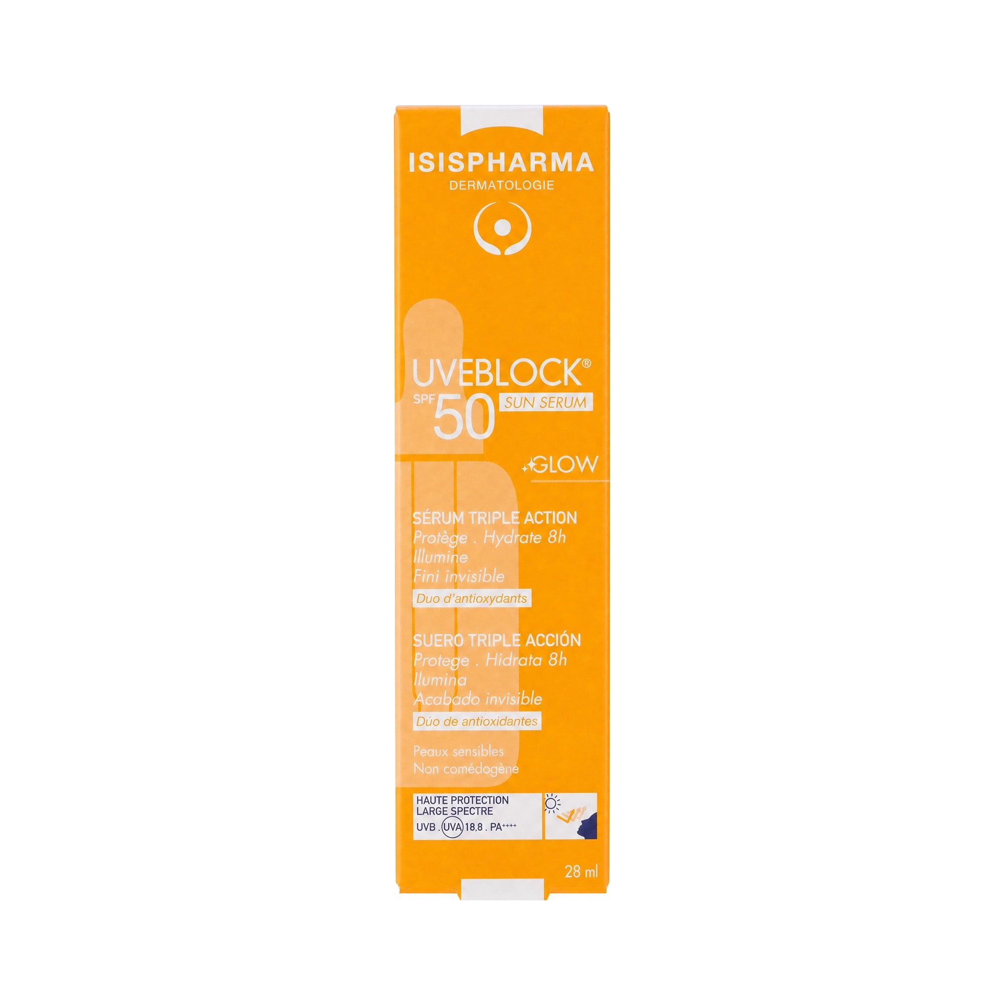 61607-Isis Uveblock Spf50 Triple Action Sun Serum Glow 28ml +1