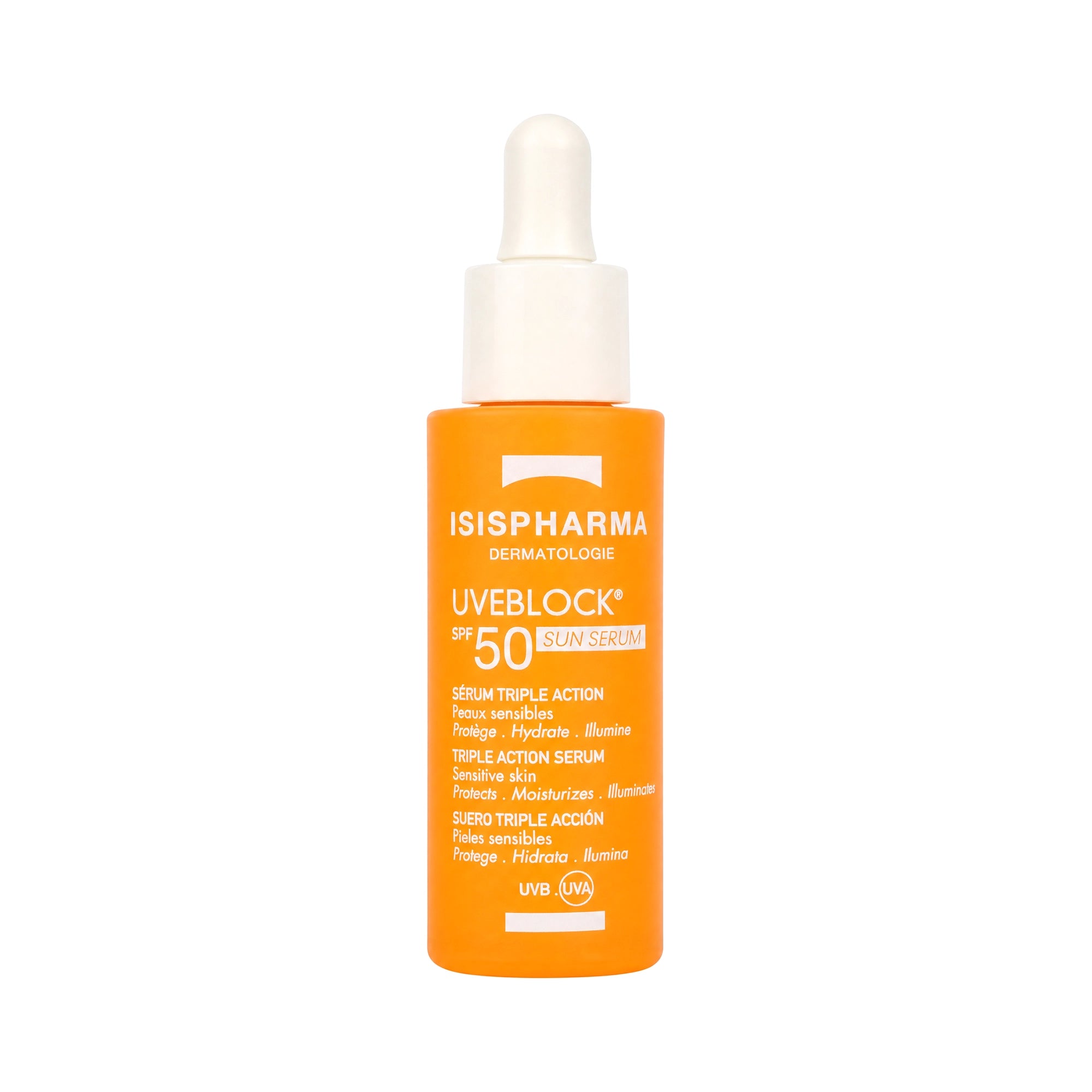 61607-Isis Uveblock Spf50 Triple Action Sun Serum Glow 28ml +5
