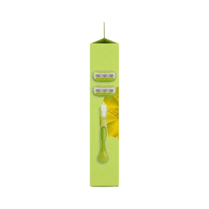 61615-Wetell Comfortglide Spa Breeze Handle+2Pcs Refills-Green +2