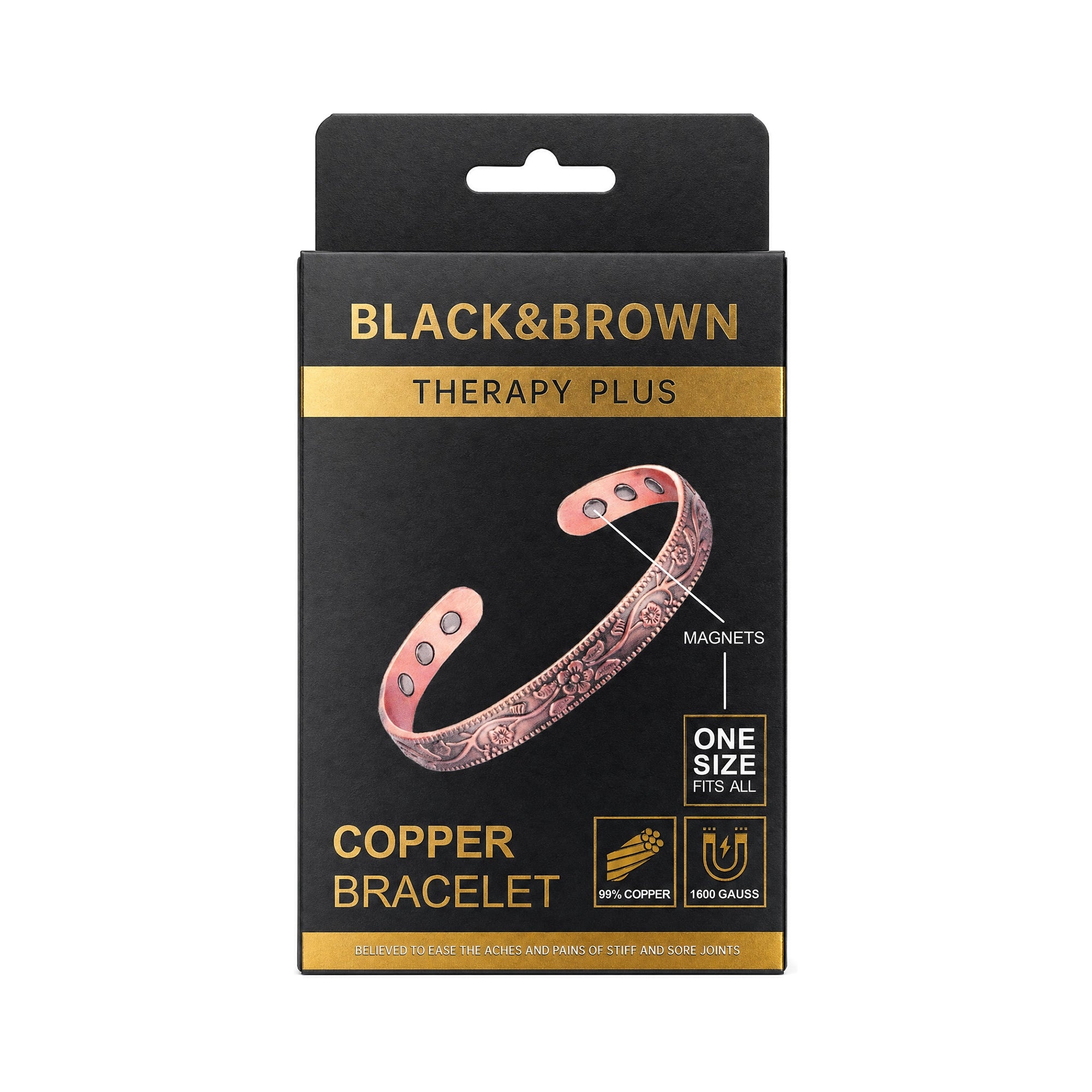 Black & Brown Copper Bracelet BB-04